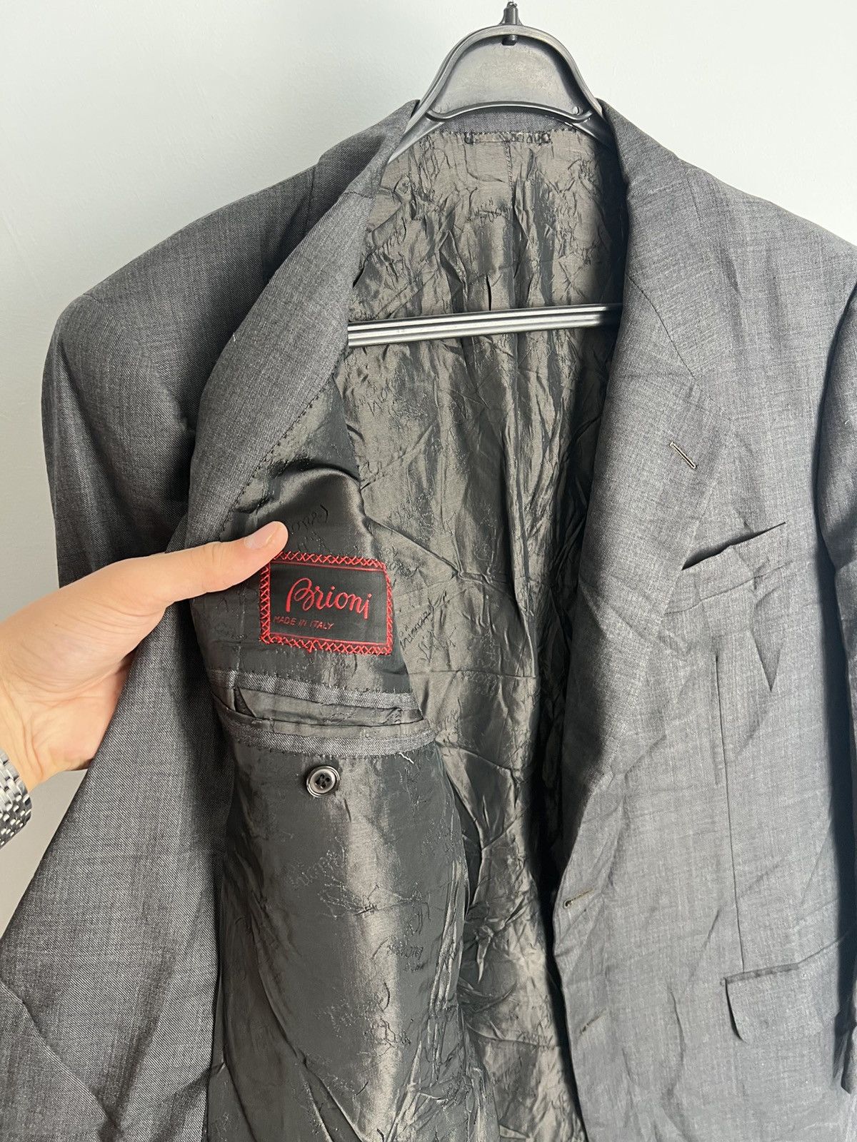 Brioni 💎Size 50L 90s Wool Brioni Blazer Suit Jacket Classic Size 50L - 8 Thumbnail