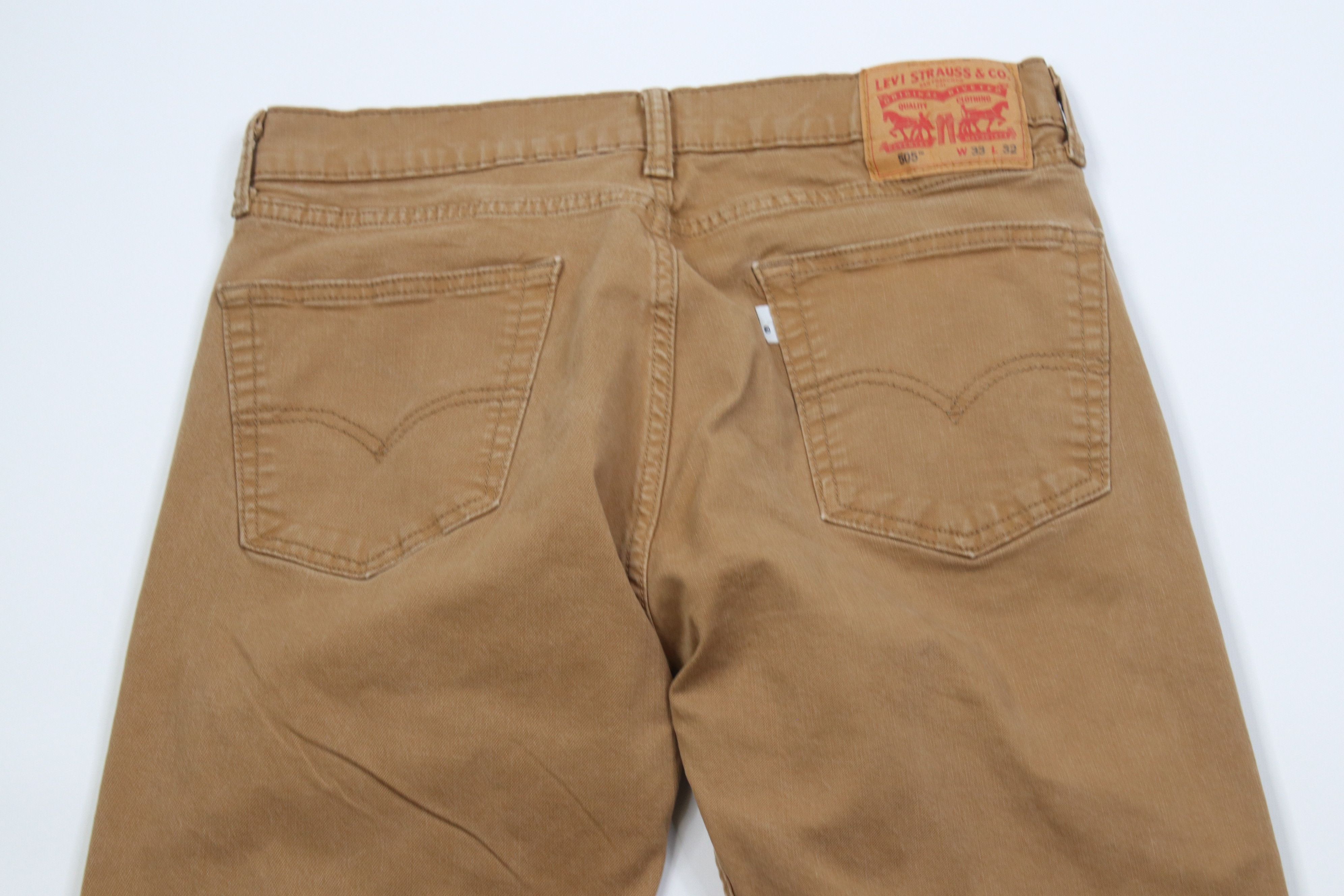 Levi's Vintage Y2K Levis 505 Regular Fit Straight Leg Jeans Brown Size US 33 - 10 Thumbnail
