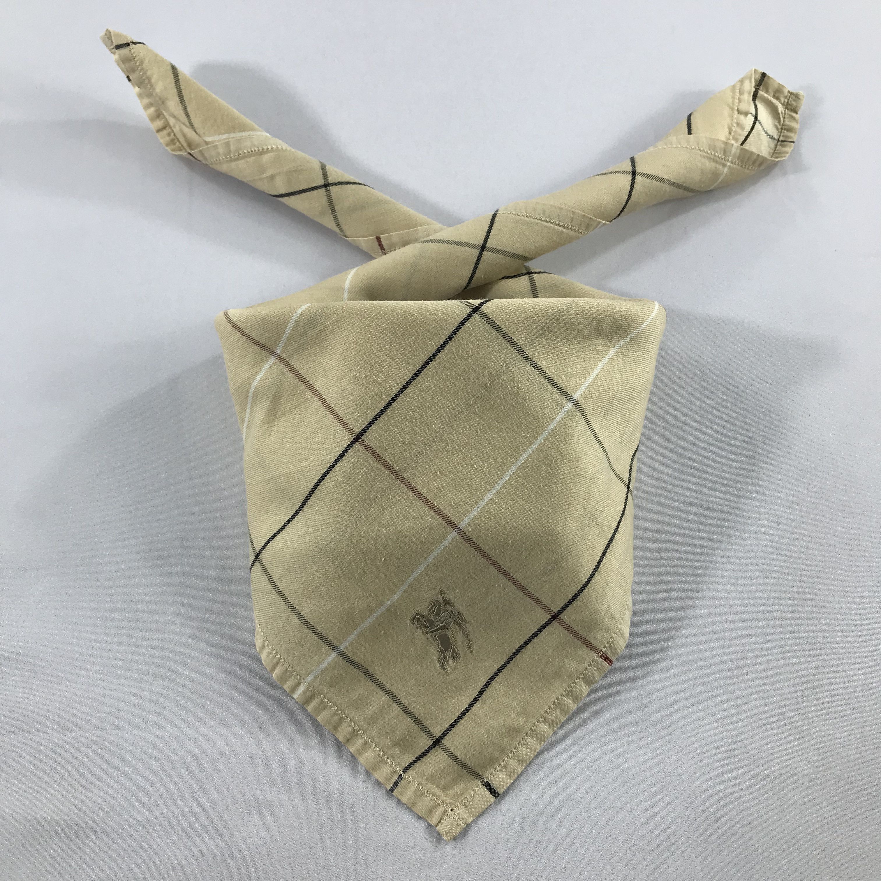 Burberry × Vintage Burberry Bandana / Handkerchief / Neckerchief - S2495 Size ONE SIZE - 3 Thumbnail