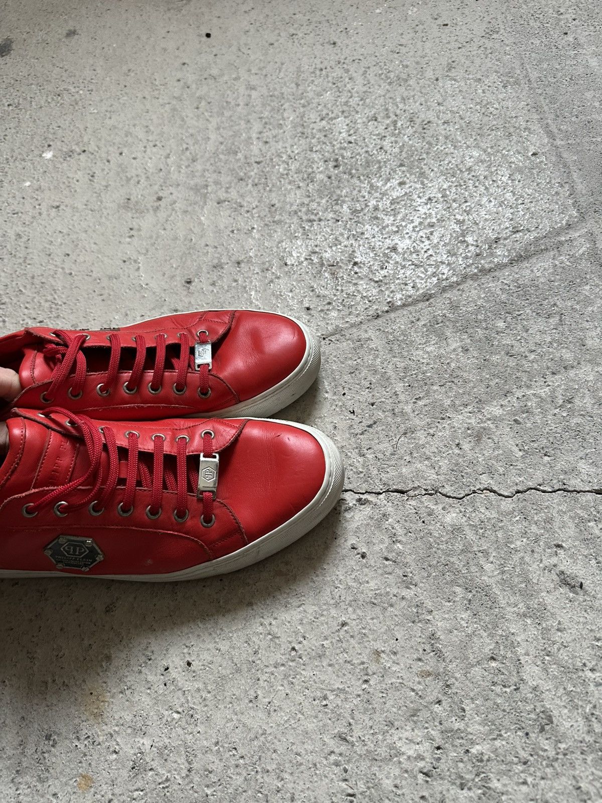 Philipp Plein Philipp Plein P18S red Rare Luxury Sneakers Size US 11.5 / EU 44-45 - 11 Thumbnail