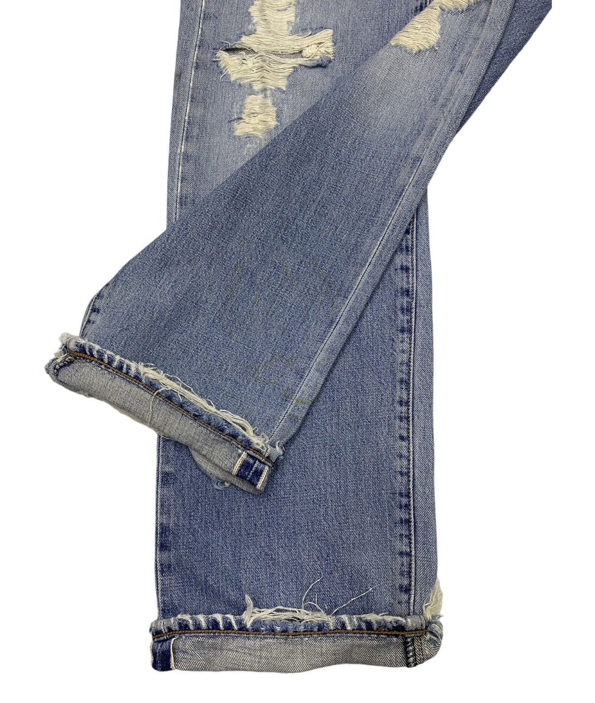 Levi's × Vintage LEVIS 502-xx BIG E SELVEDGE DISTRESSED DENIM JEANS Size US 32 / EU 48 - 8 Thumbnail