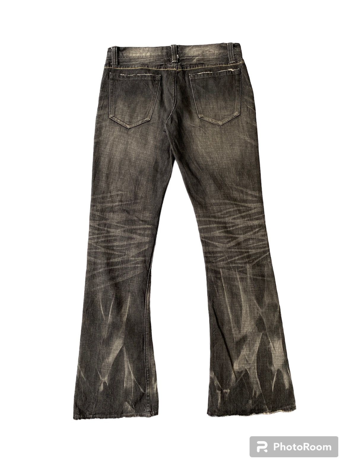 Japanese Brand 2000s The Murder License Claw Marks Flare Denim Size US 31 - 3 Thumbnail