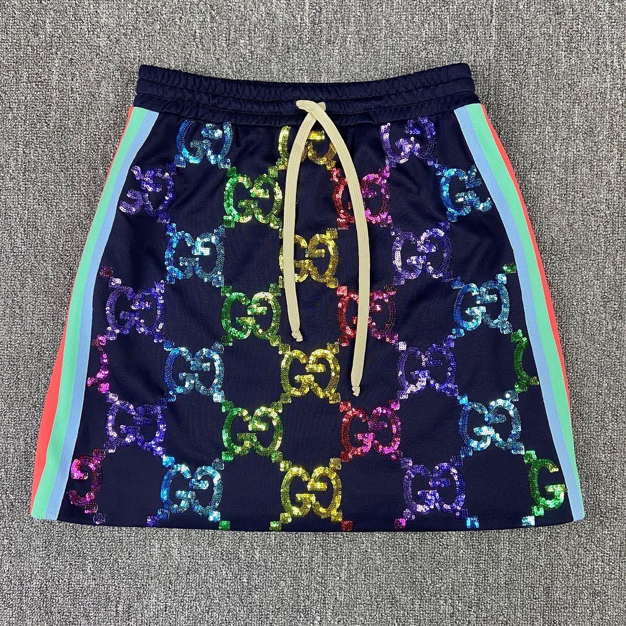 Gucci Gucci Rainbow Sequin GG Mini Skirt Size S Size 26" / US 2 / IT 38 - 1 Thumbnail