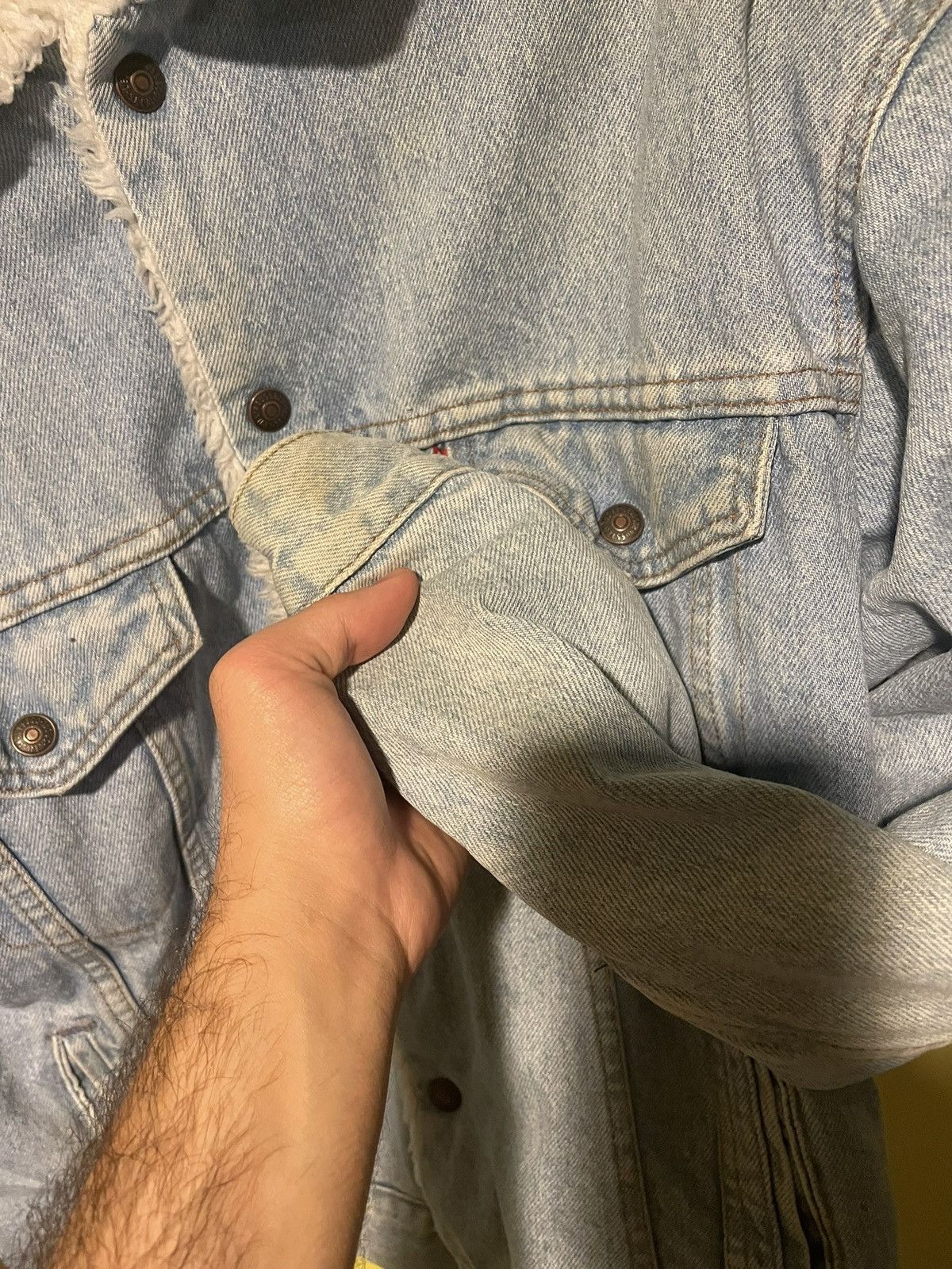 Levi's × Vintage RARE Vintage 70s-80s Levi’s Sherpa Lined Trucker Jacket Size US M / EU 48-50 / 2 - 7 Thumbnail