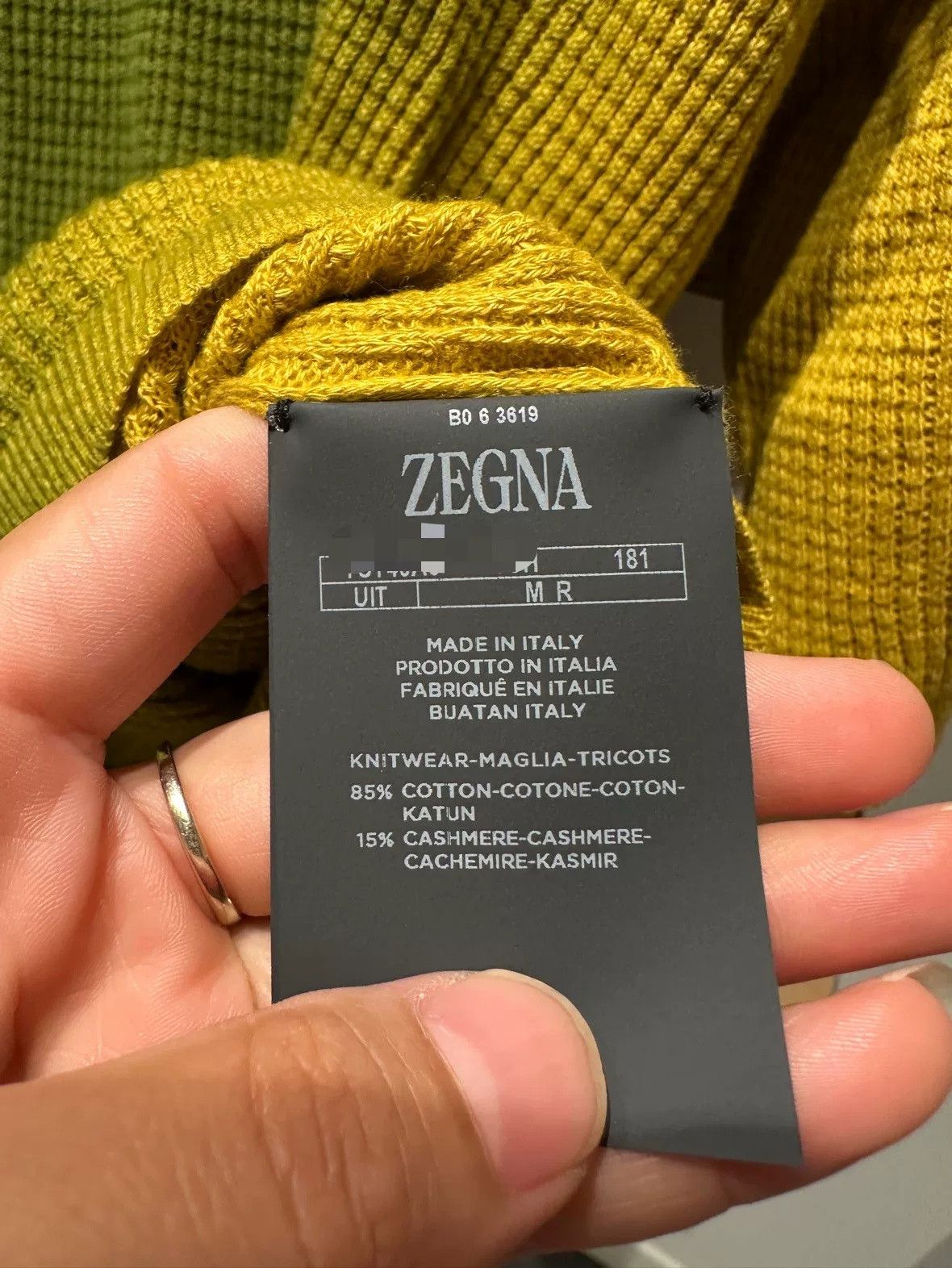 Ermenegildo Zegna Zegna Men's Gradient Knit T-Shirt Size US S / EU 44-46 / 1 - 9 Thumbnail