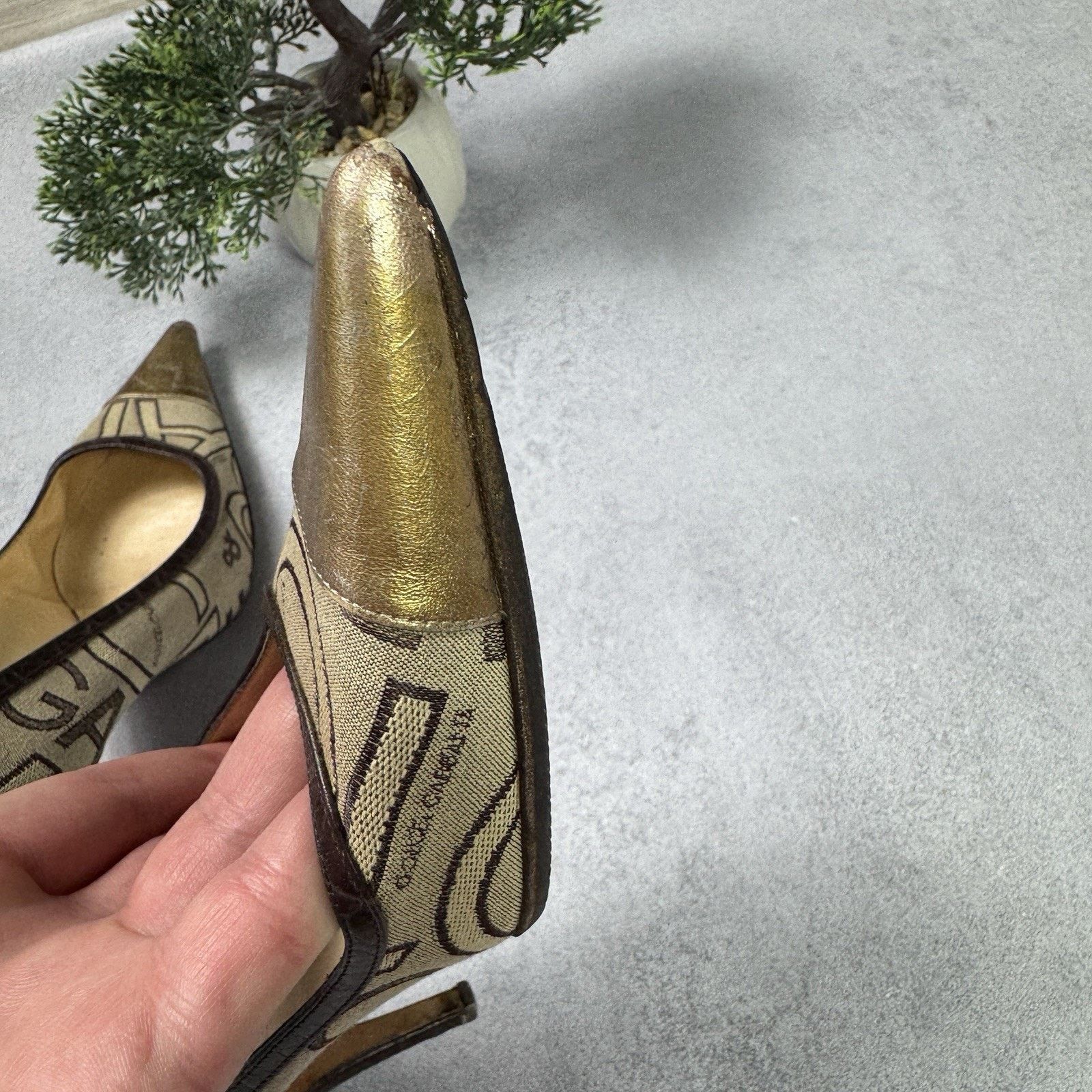 Dolce & Gabbana Dolce Gabbana Womrn Monogram Hells Pumps Size 38.5 US 8.5 Size US 8.5 / IT 38.5 - 22 Thumbnail