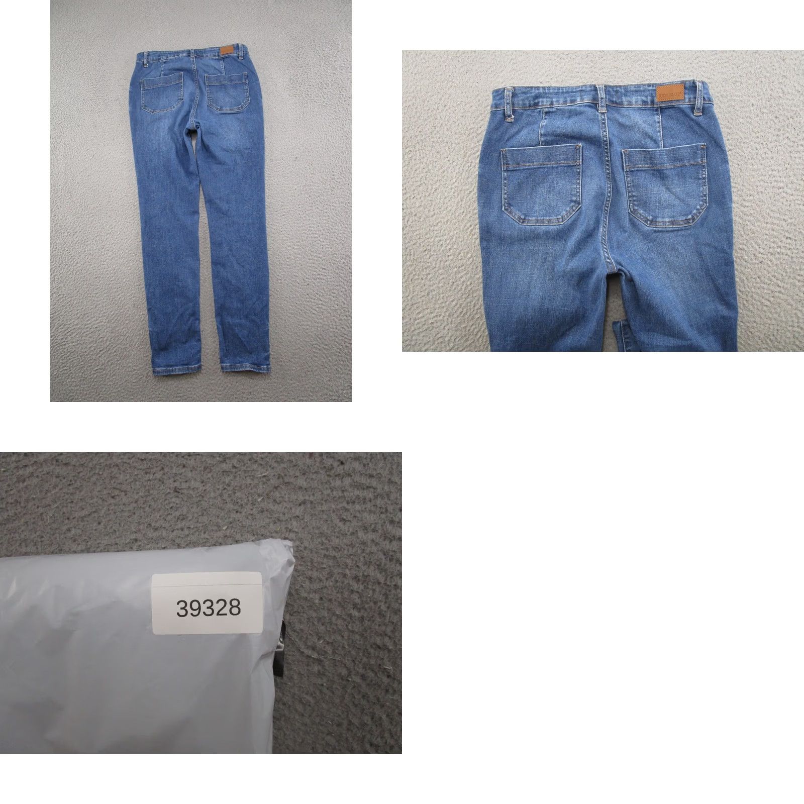 Denime Judy Blue Jeans Skinny Button Fly Womens Size 29 Medium Wash Denim Stretch 5-Pocket Size 29" - 9 Thumbnail