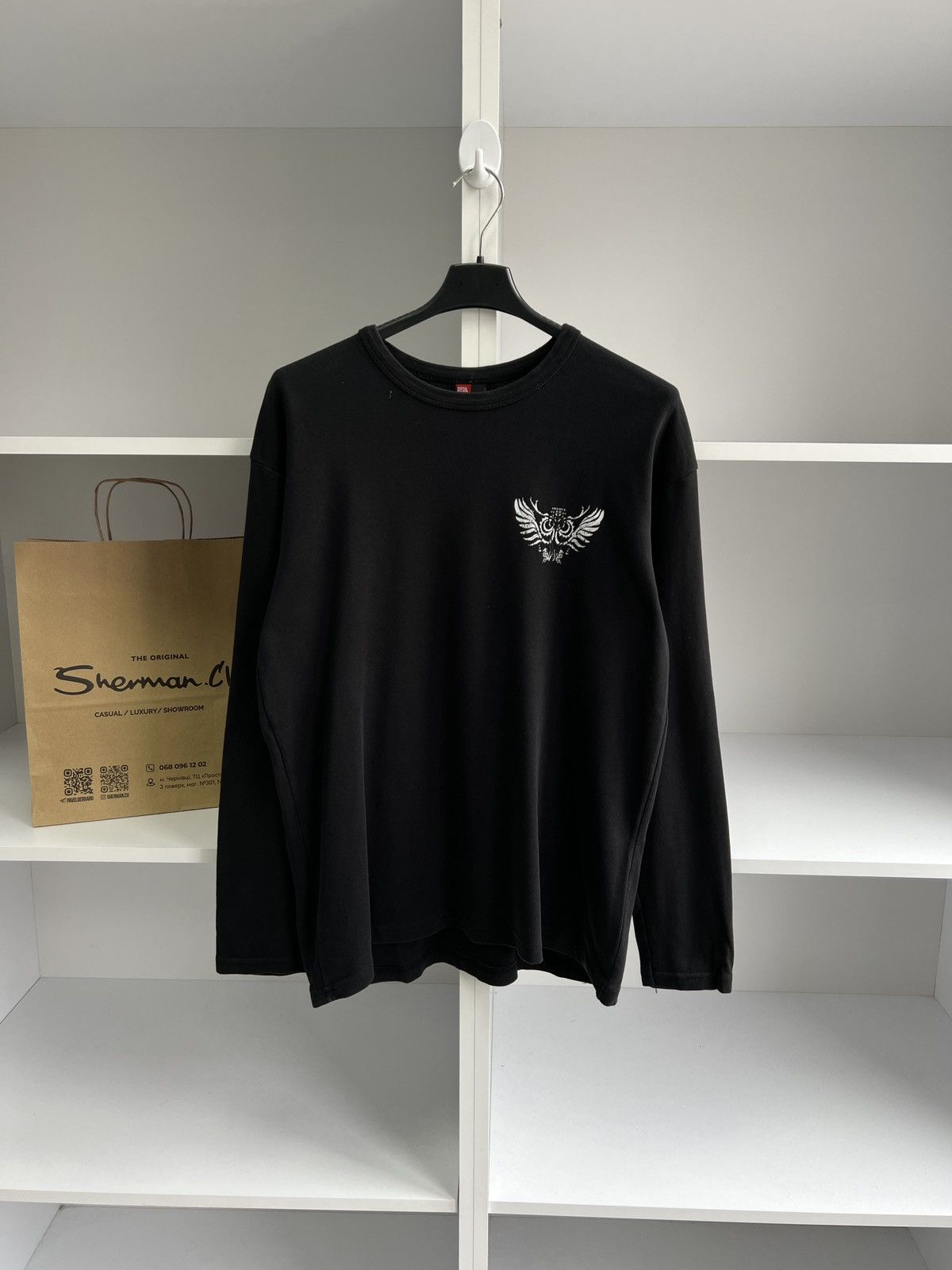 Diesel × Vintage Vintage Diesel Archival Japanese Long sleeve T-Shirt Size US S / EU 44-46 / 1 - 2 Thumbnail