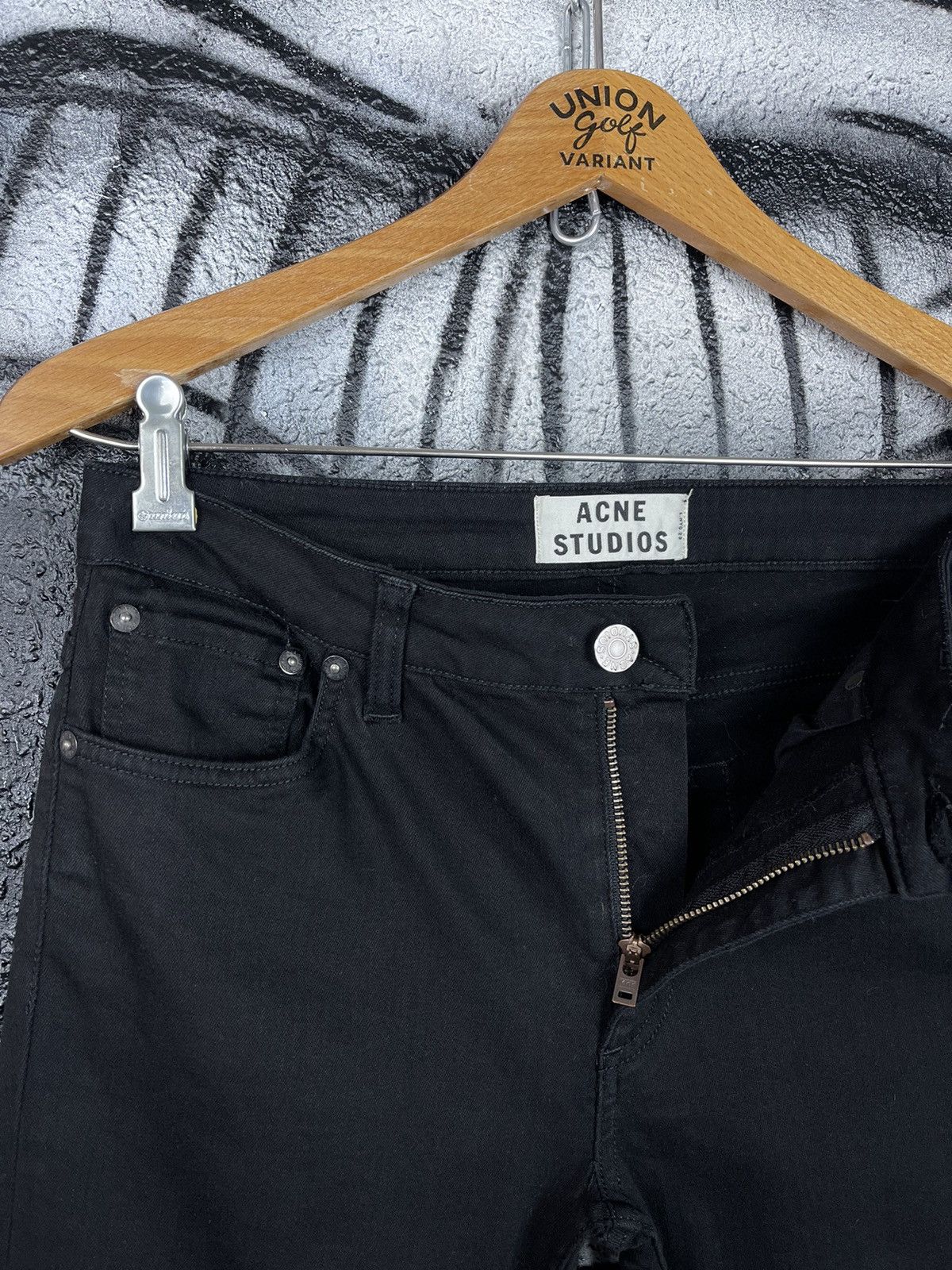 Acne Studios Acne Studios Flex S Black Slim Fit Women’s Jeans Size W30 Size 30" / US 8 / IT 44 - 4 Thumbnail