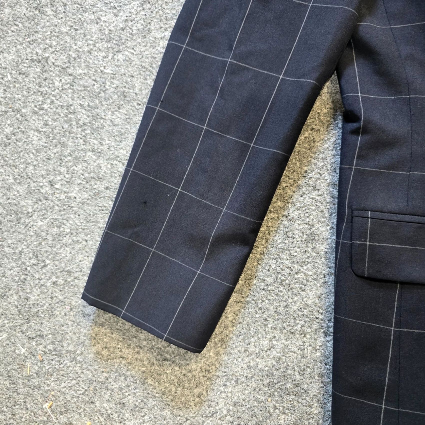 Brooks Brothers VINTAGE Brooks Brothers Jacket Womens 10 Blue Windowpane Blazer Wool Academia Clip/Blazer (Note: Restrictions apply) Size L / US 10 / IT 46 - 3 Thumbnail