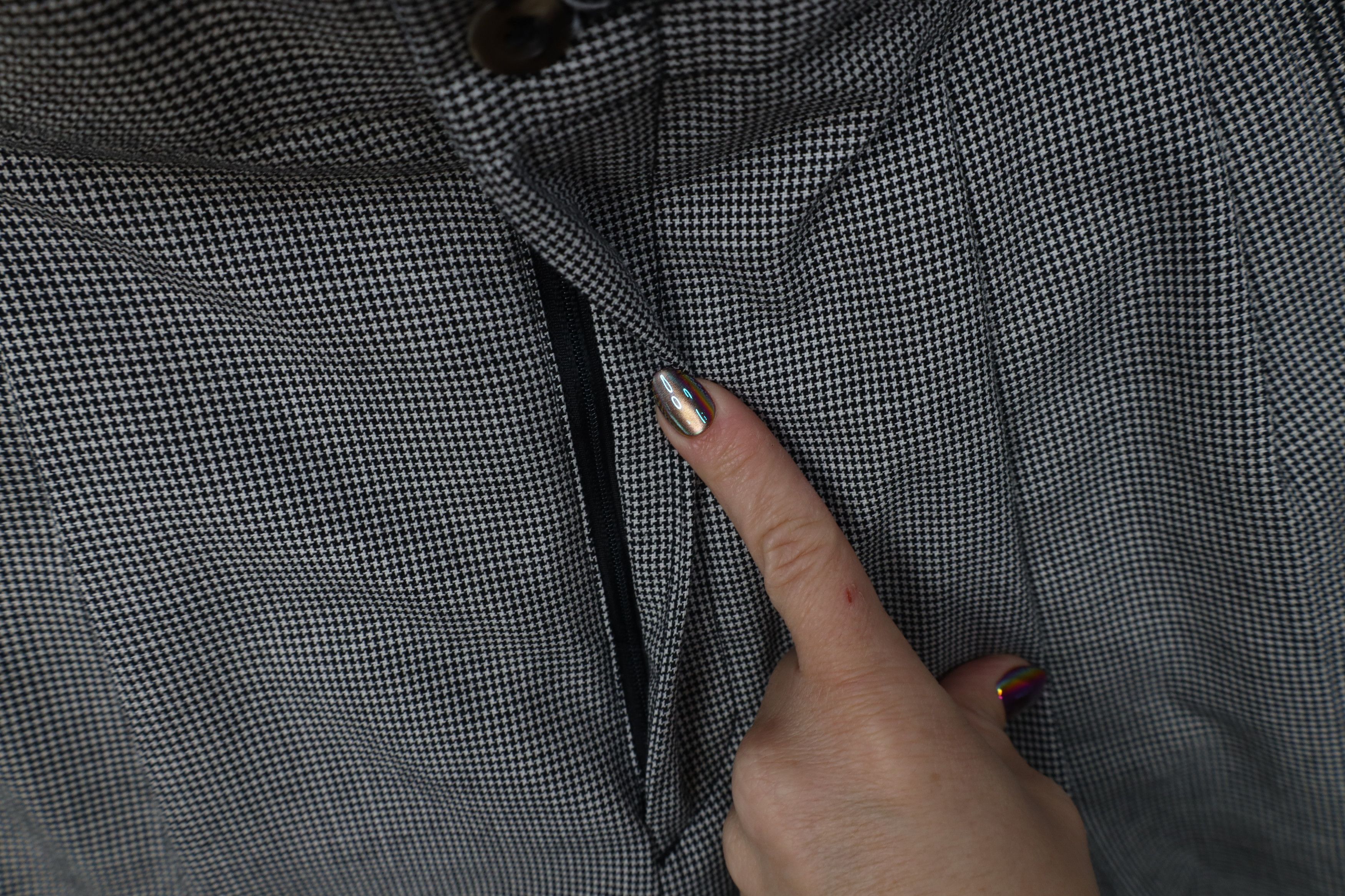Vintage Vtg 90s Streetwear Knit Wide Leg Chino Pants Houndstooth Size US 36 / EU 52 - 5 Thumbnail