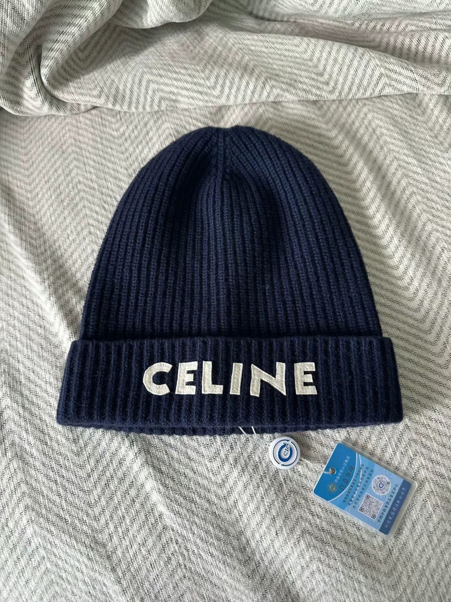 Celine blue beanie One Size