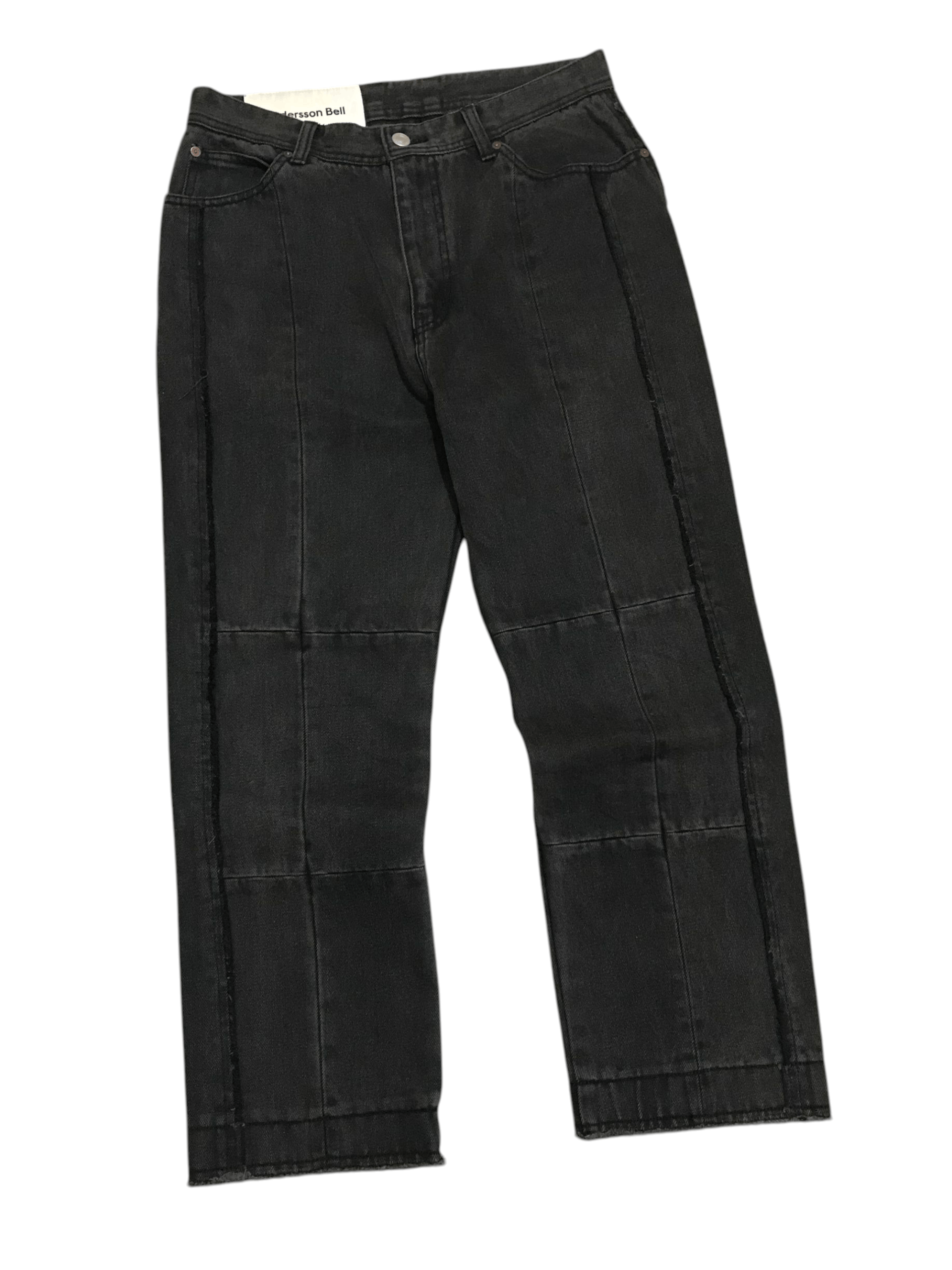 Andersson Bell '19 Andersson Bell Grey Unfinished Denim Size US 30 / EU 46 - 1 Thumbnail