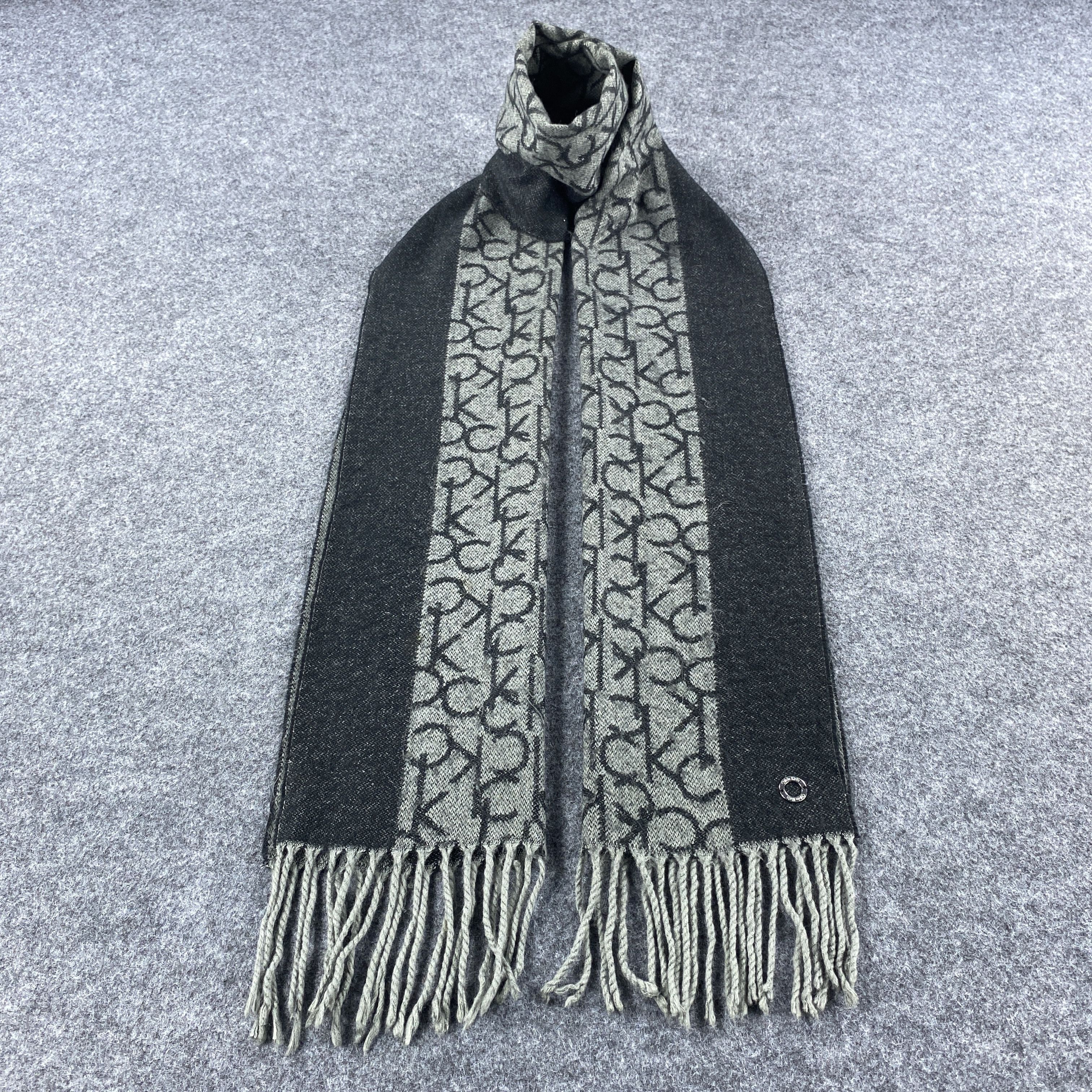 Calvin Klein × Vintage Calvin Klein Scarf # Muffler # Neckwear # z # D518 Size ONE SIZE - 1 Thumbnail