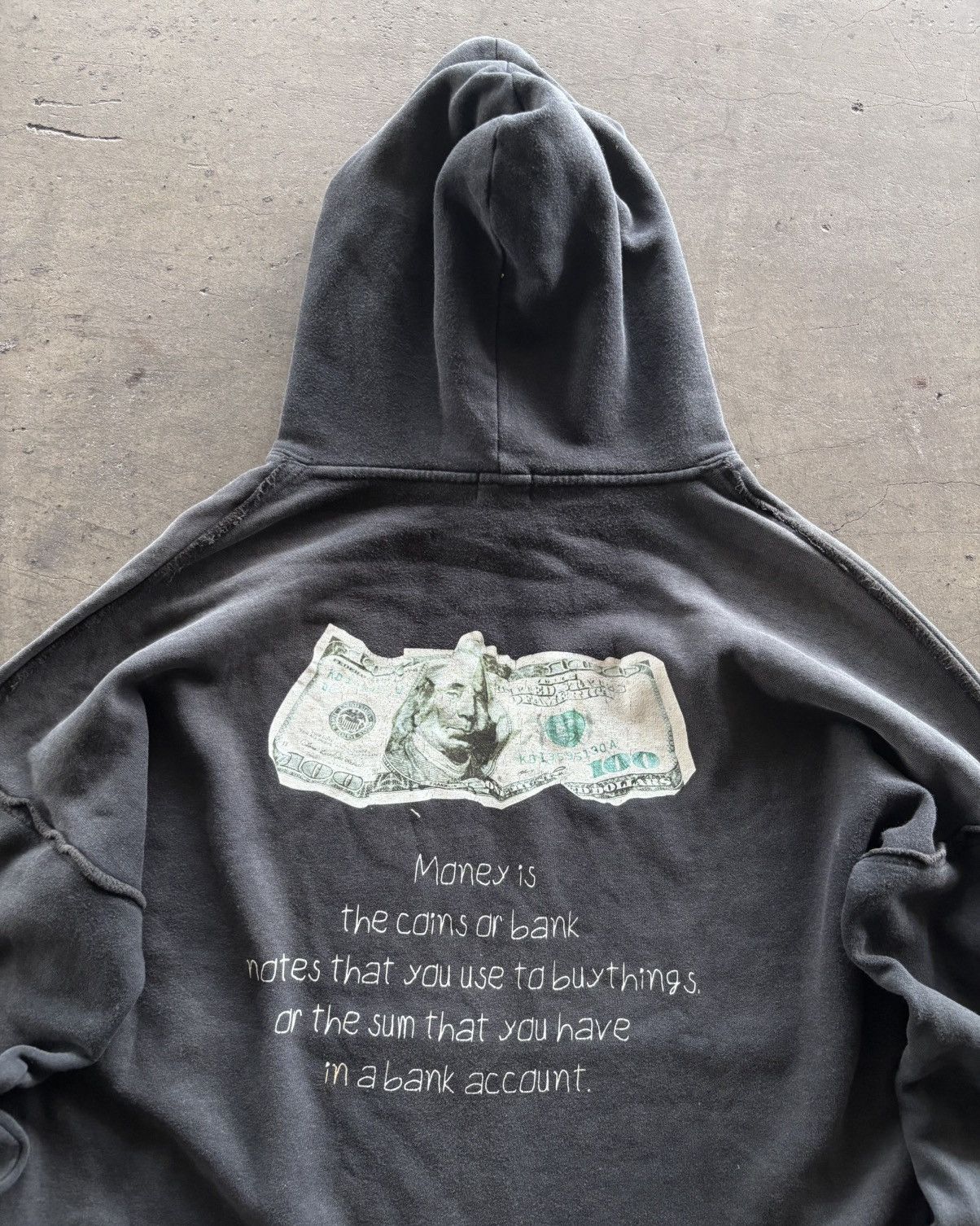 Japanese Brand × Vintage 2000s Faded Black Boxy Hoodie Size US L / EU 52-54 / 3 - 7 Thumbnail