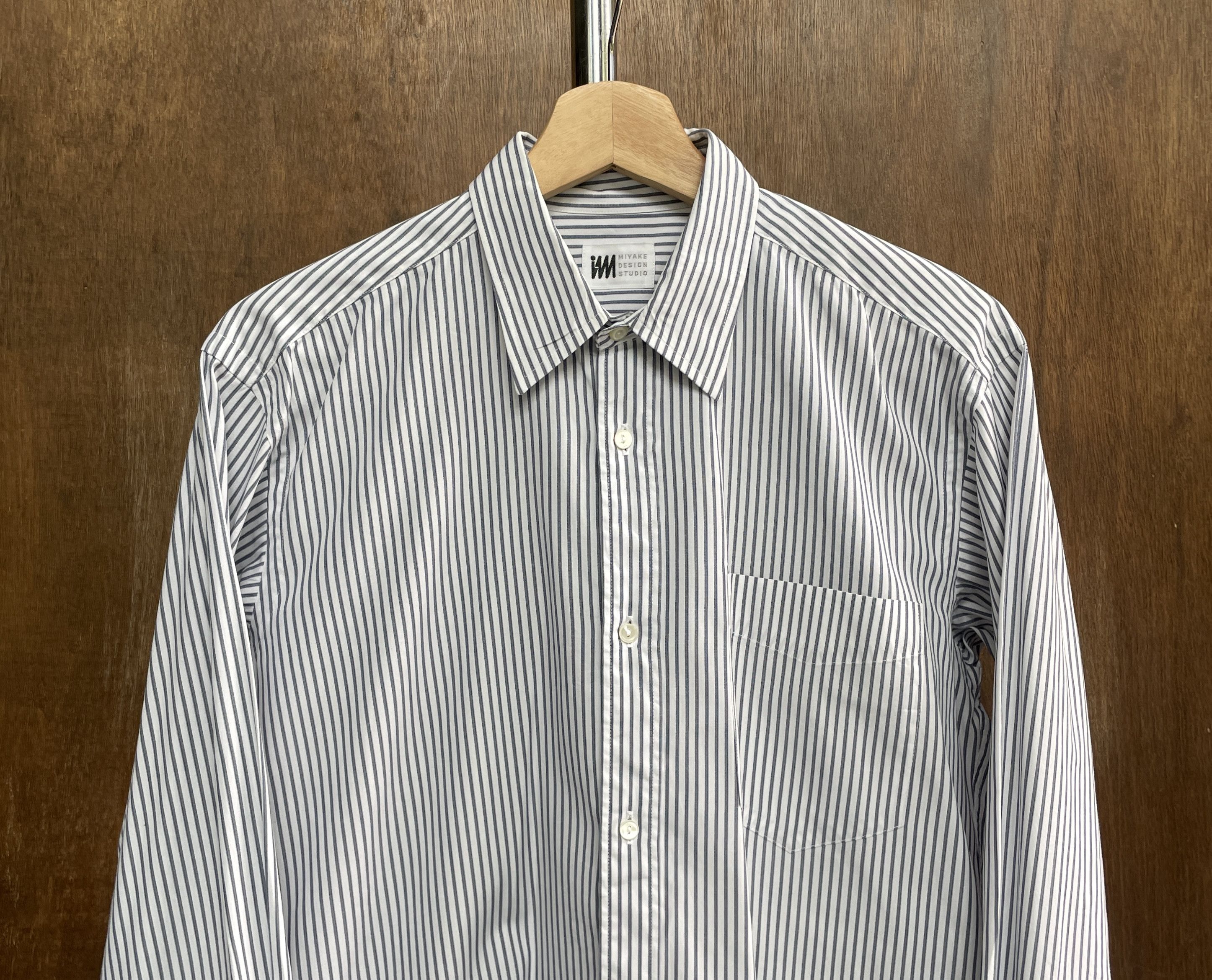 Issey Miyake ISSEY MIYAKE Classic Stripped Shirt Miyake Design Studios Size US M / EU 48-50 / 2 - 2 Thumbnail