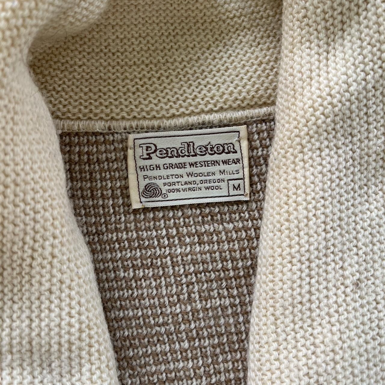 Pendleton × Vintage Vintage 70s Virgin Wool Pendleton Aztec Knit Sweater Size US M / EU 48-50 / 2 - 5 Thumbnail