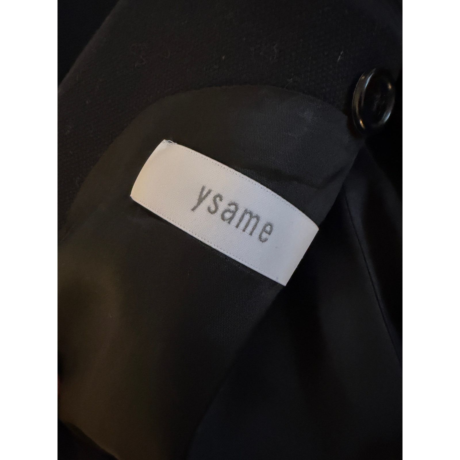 Other Ysame Black Cotton Blazer Size 50R - 4 Thumbnail