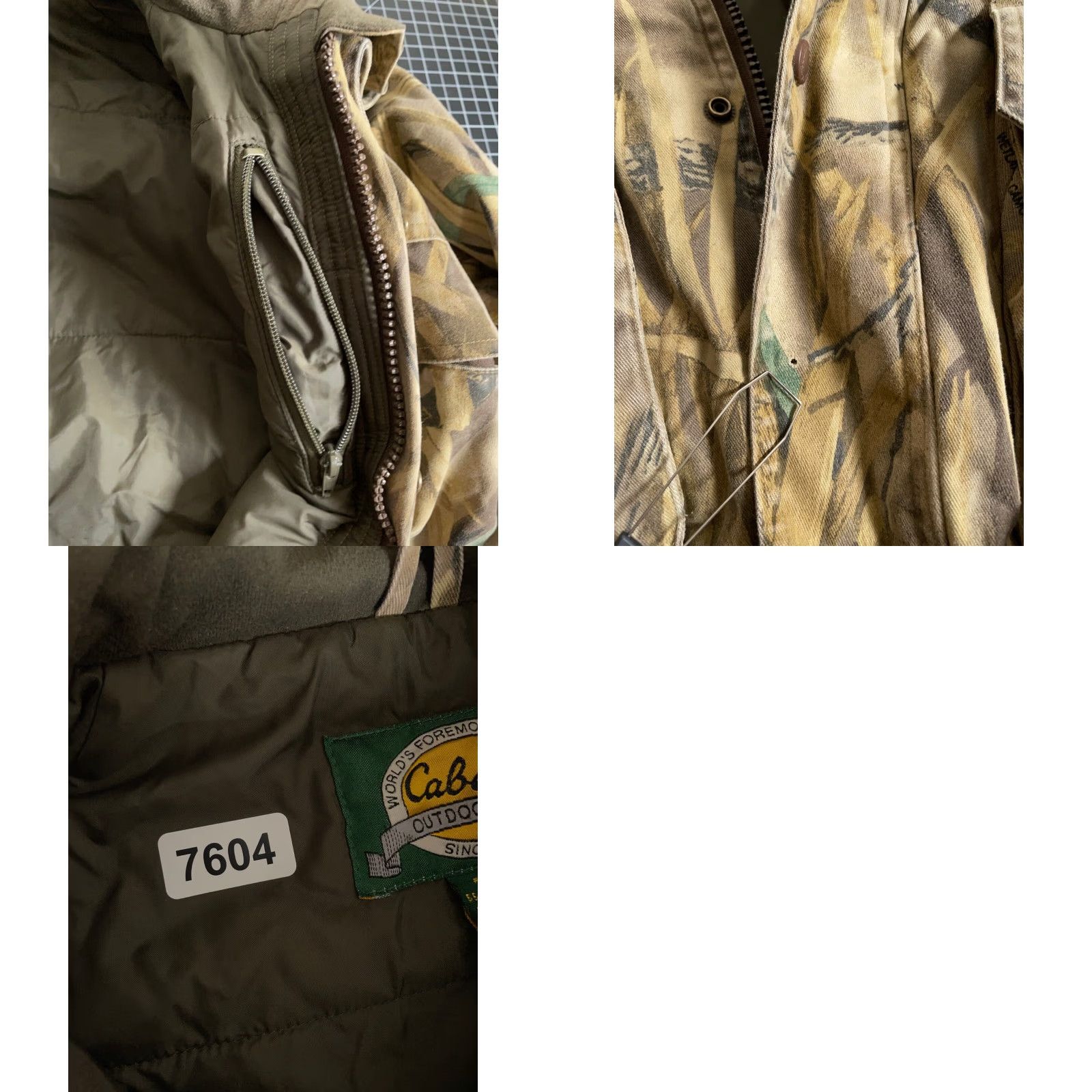 Vintage VINTAGE Cabela's Camouflage Jacket Men Large Wetlands Bomber Zip Full Insulated Pockets Fall Winter Spring Camouflage 90s Outdoor Mens Size US L / EU 52-54 / 3 - 10 Thumbnail