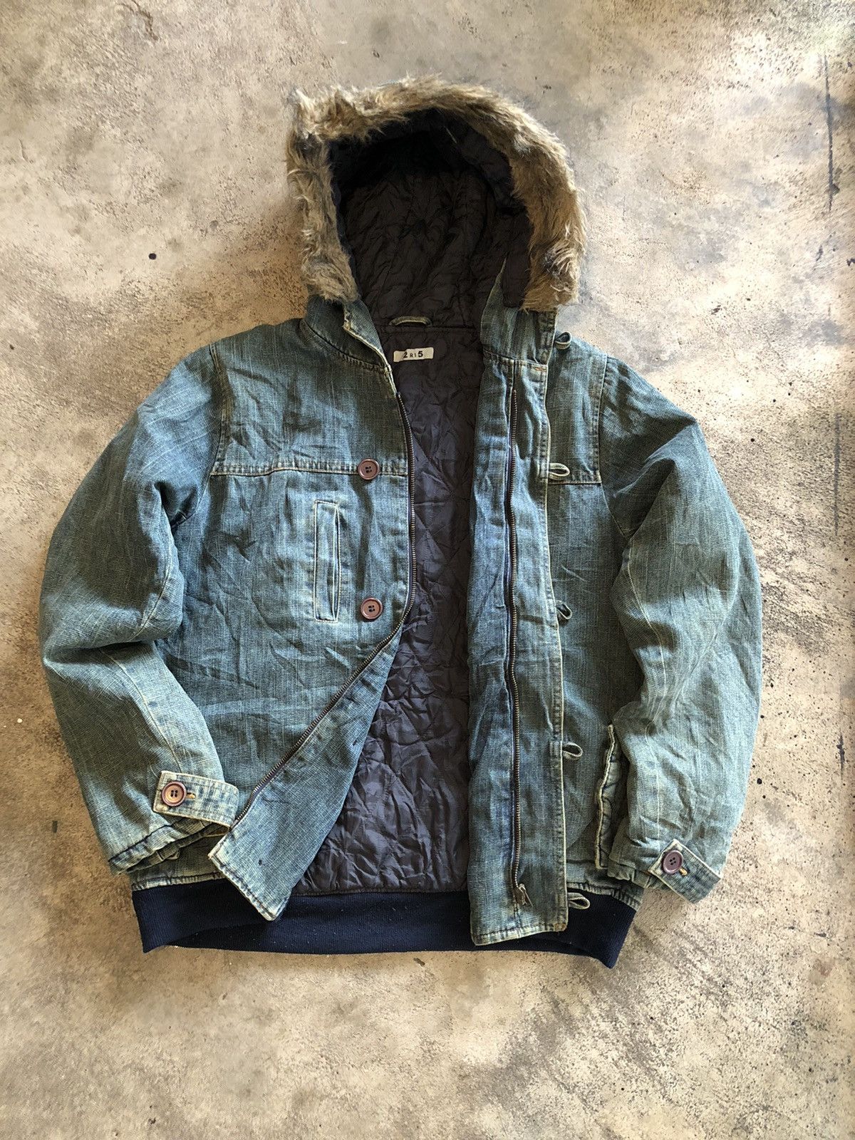 Other JAPANESE 2R15 JACKET DENIM FUR HOODIE LGBSTYLE Size US L / EU 52-54 / 3 - 3 Thumbnail