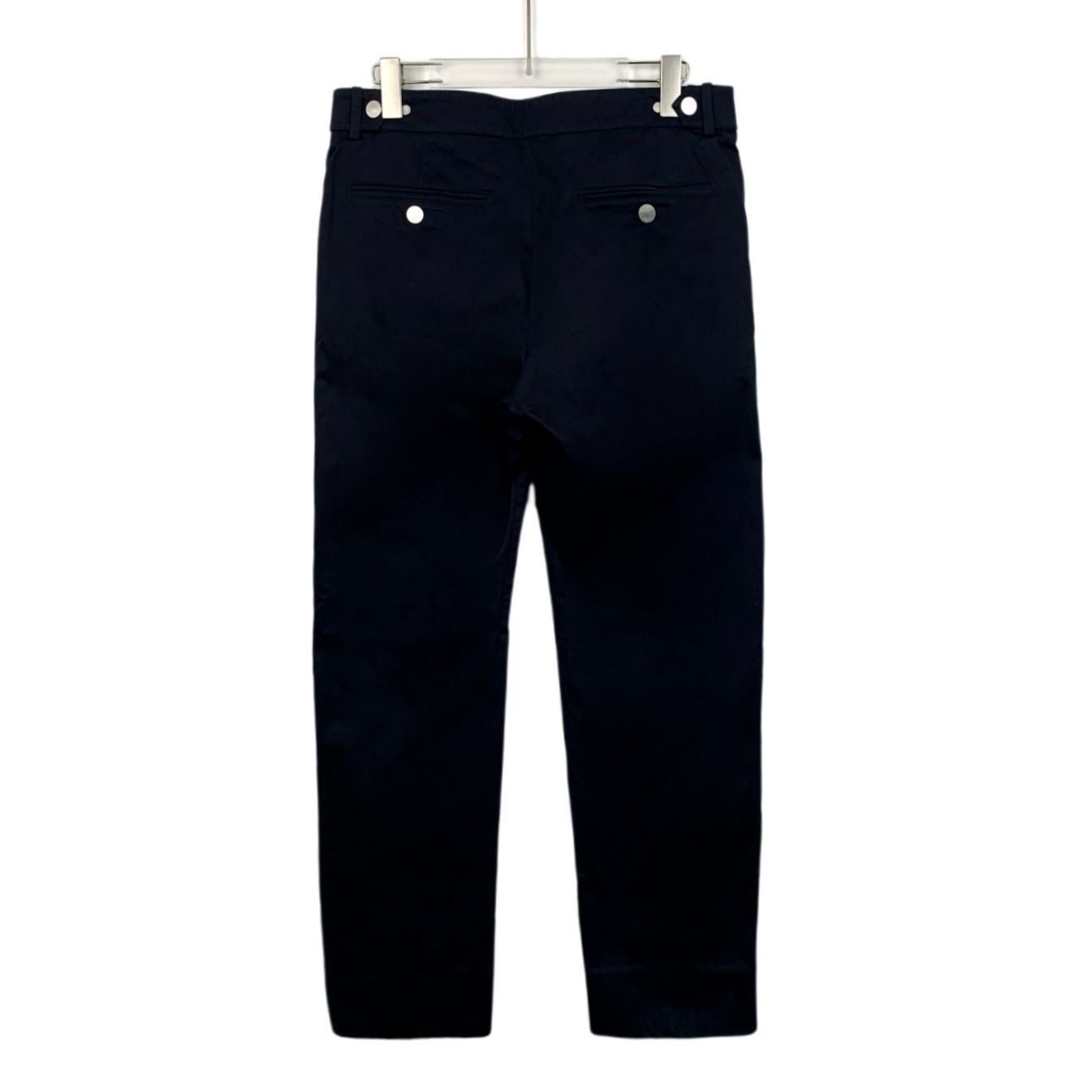 Hermes Hermes Black Cotton Straight Leg Trousers W/ Zipper Details Size US 26 / EU 42 - 7 Thumbnail
