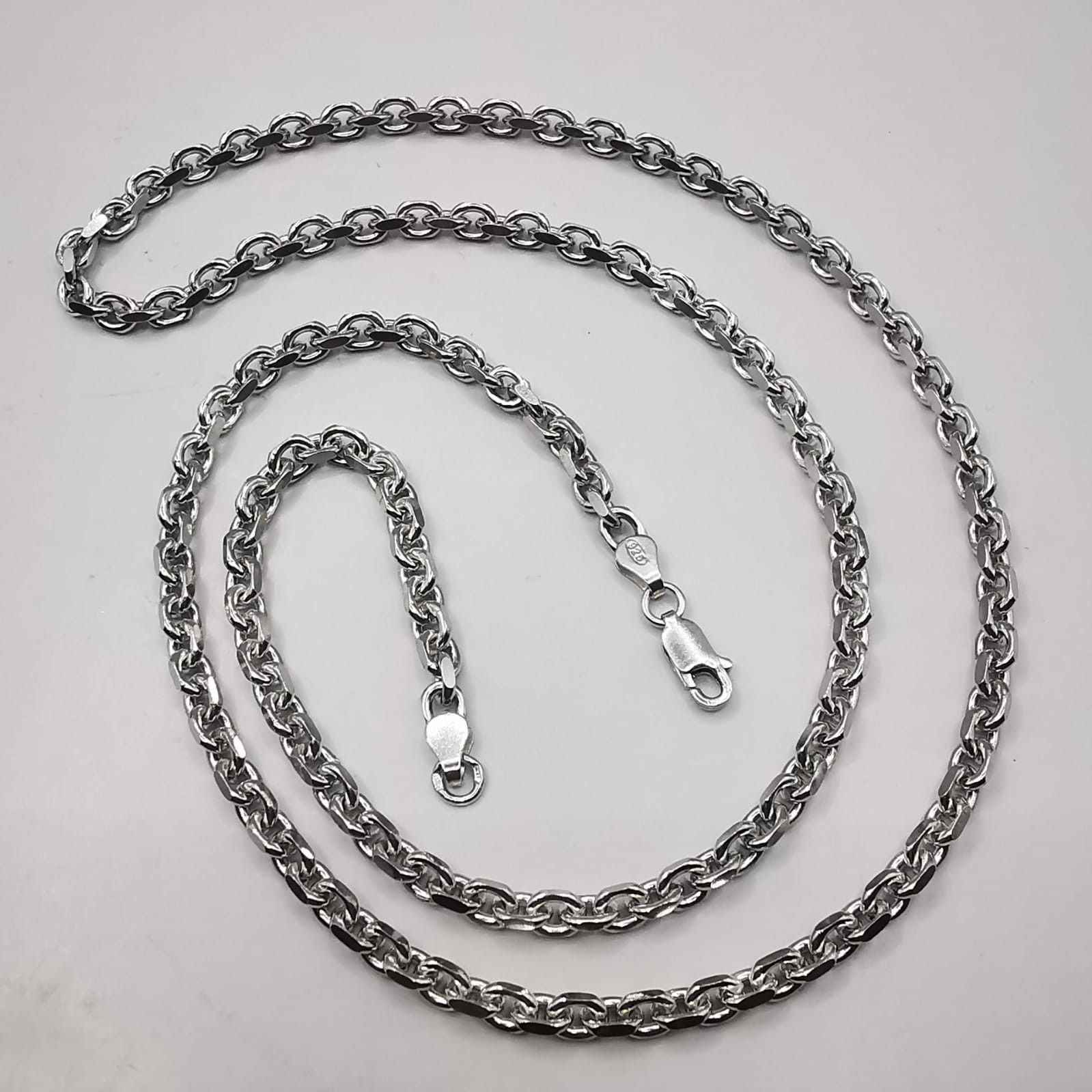 Sterling Silver Vintage Chain,925 Sterling Silver,Signed ,Handmade 26,45g Size ONE SIZE - 1 Thumbnail