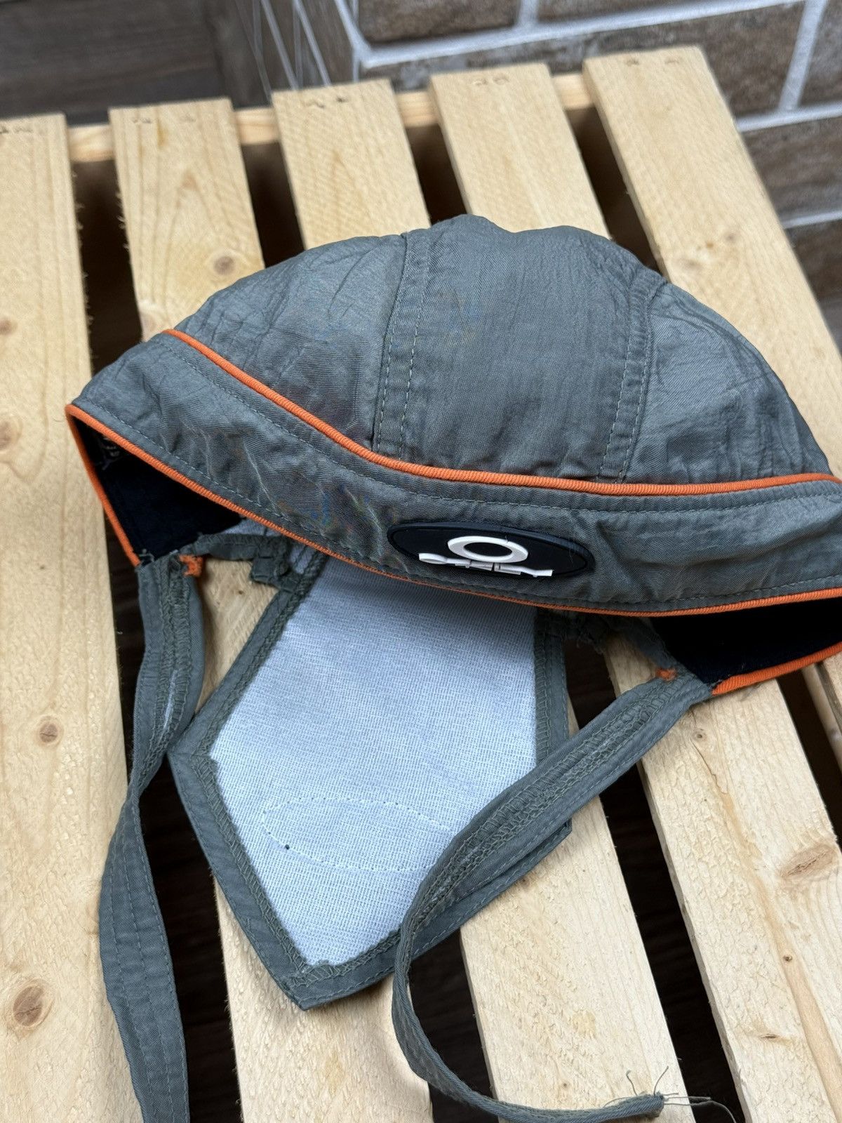 Oakley Vintage Y2K Oakley Gray Bandana Cap OS Size ONE SIZE - 3 Thumbnail