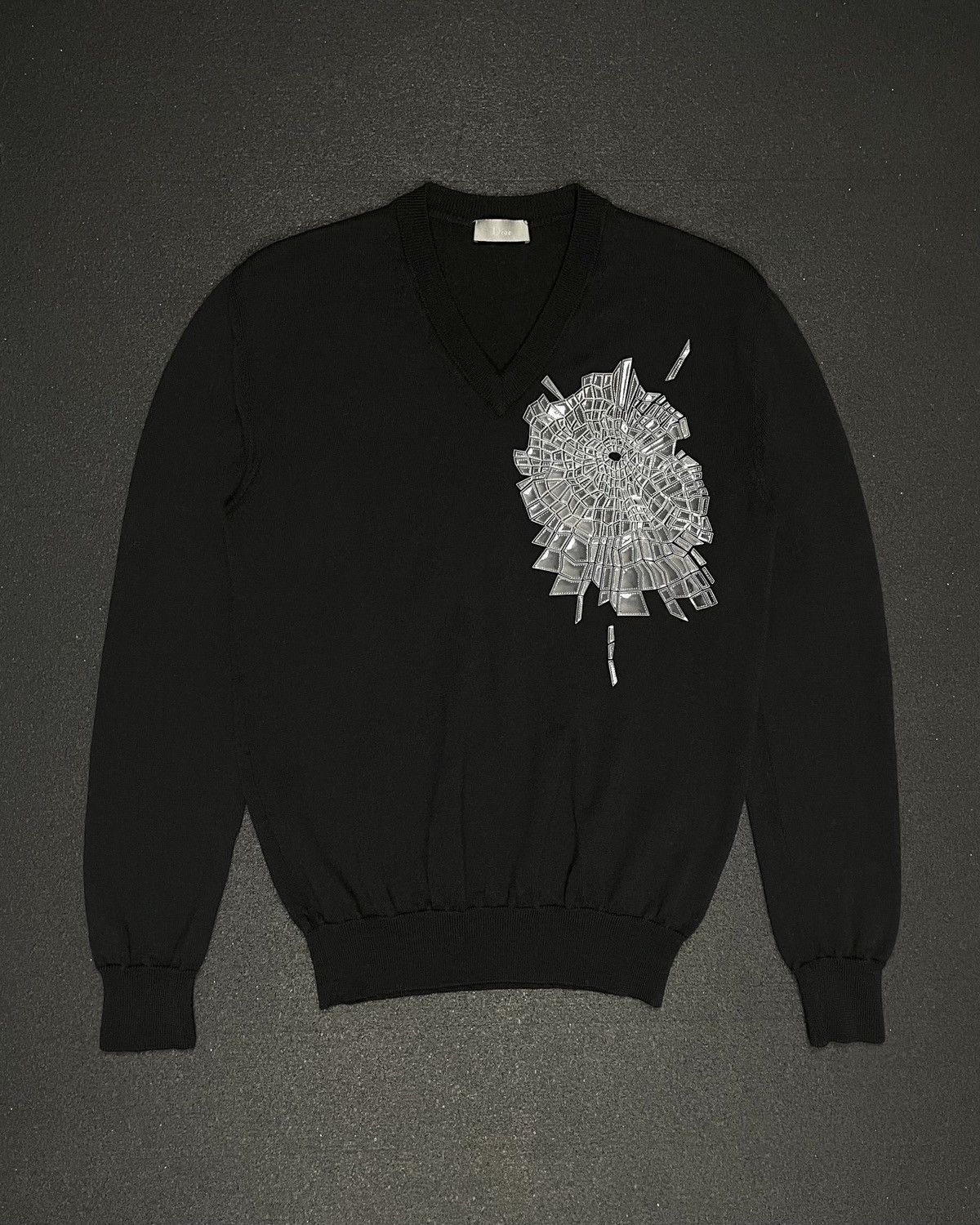 Dior Dior Homme AW08 Shattered Glass Knit Sweater | Grailed