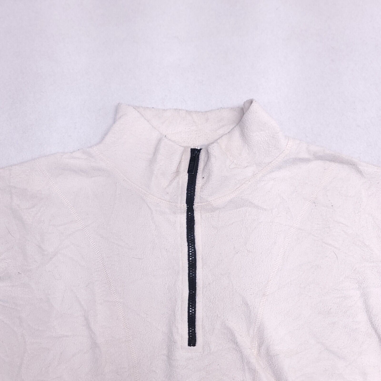 Victoria's Secret Victorias Secret Pink 1/4 Zip Up Jacket Womens Size L Beige Size L / US 10 / IT 46 - 1 Thumbnail