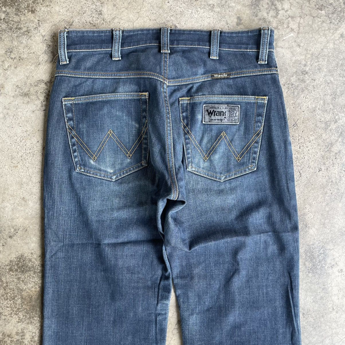 Wrangler 🔥Vintage Wrangler Stoned Washed Ripped Distress Denim Jeans Size US 31 - 5 Thumbnail