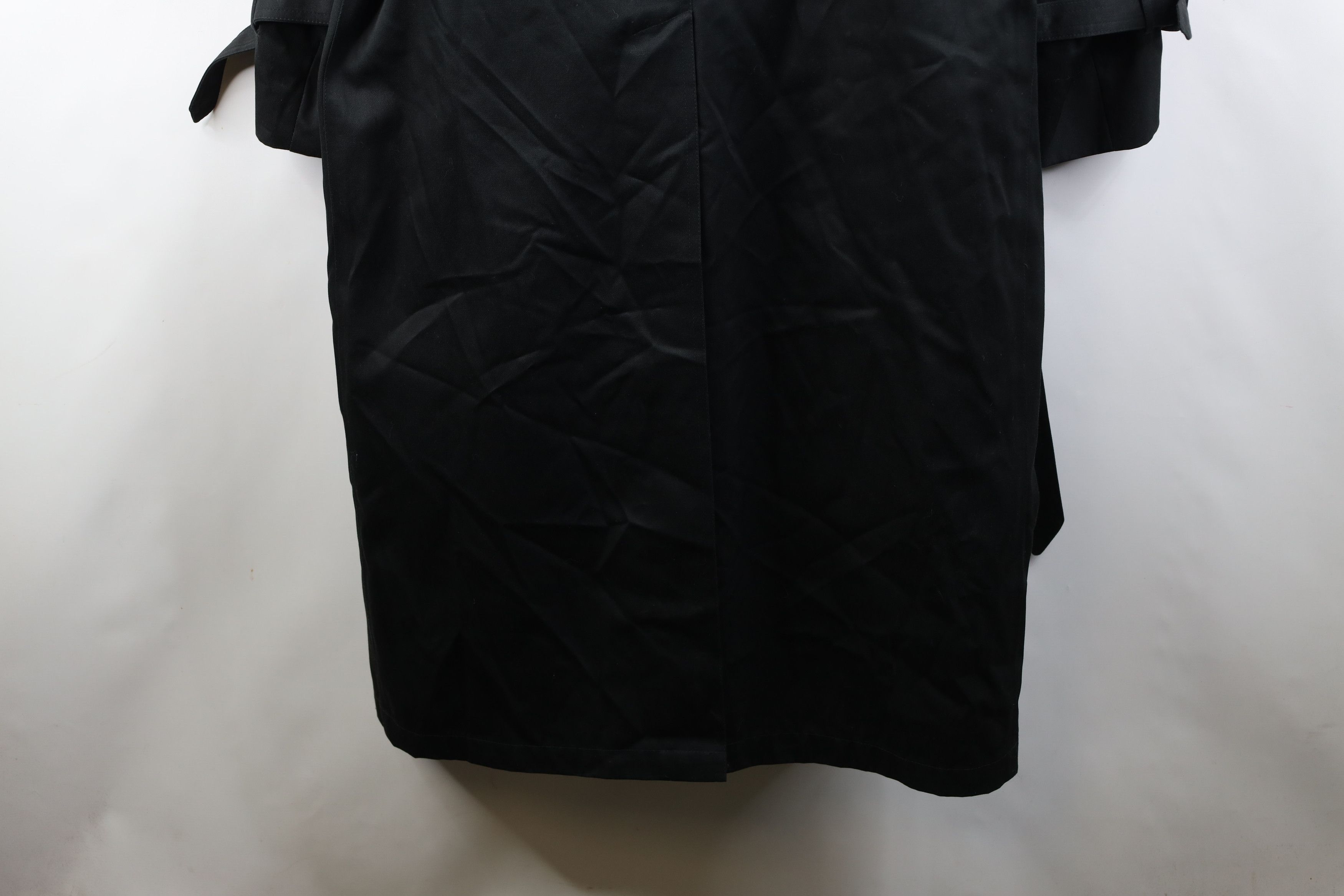 Vintage Vintage 90s Streetwear Lined Belted Trench Coat Jacket Black Size US XXL / EU 58 / 5 - 17 Thumbnail