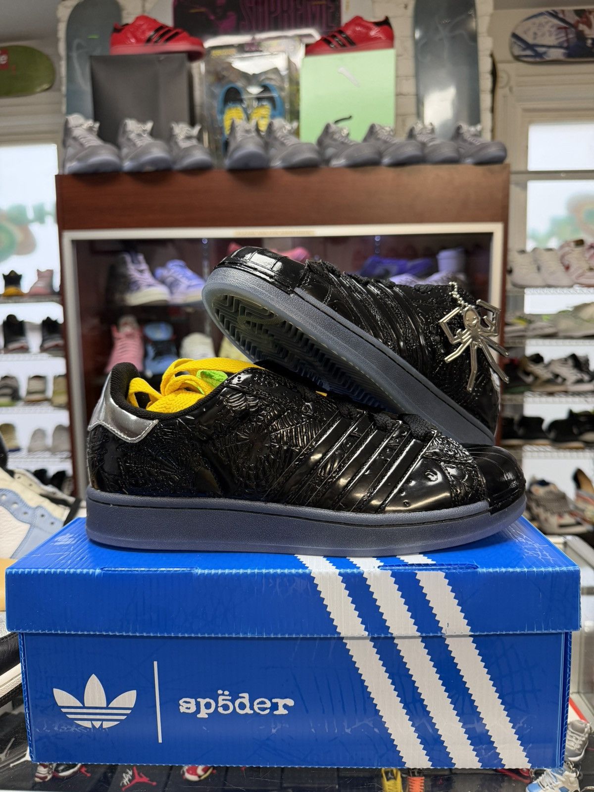 Sp5der Adidas Superstar X Sp5der (Black) Size US 8.5 / EU 41-42 - 1 Thumbnail