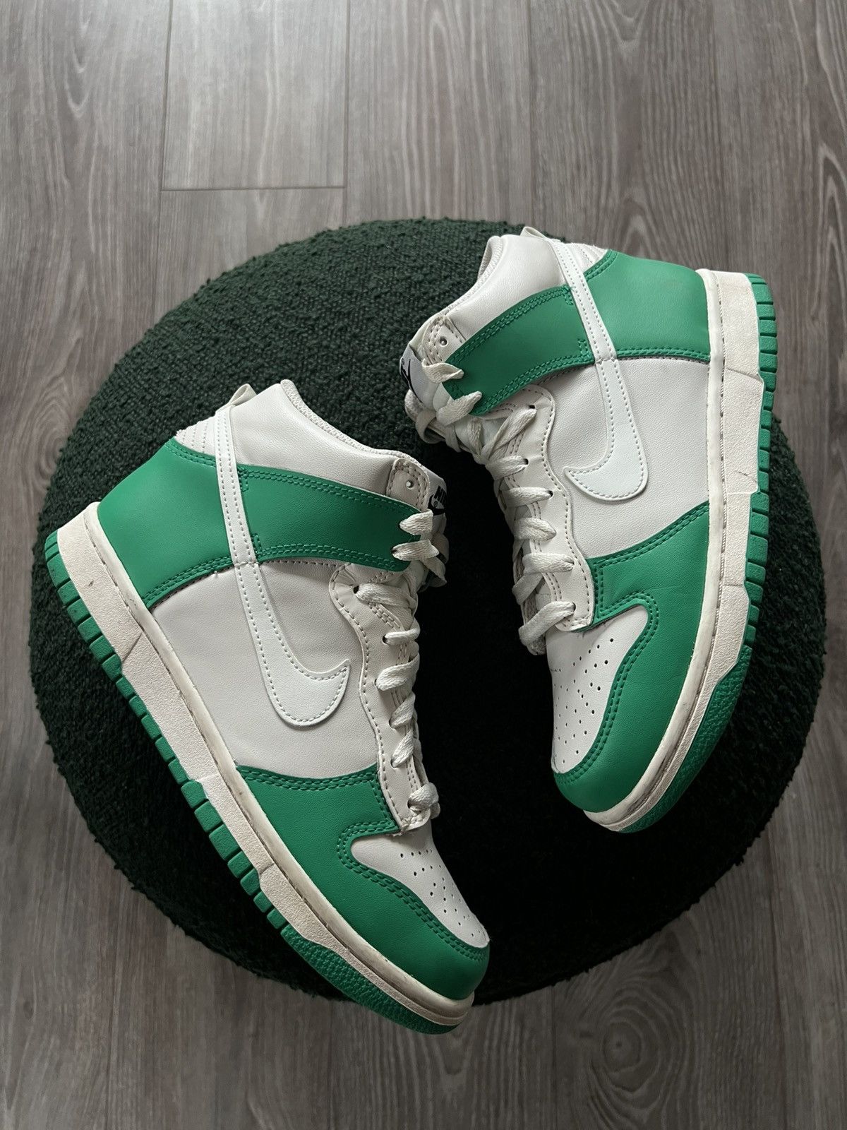 Designer × Nike ‼️Nike Dunk High Phantom Stadium GS Green Sneakers ‼️ Size US 6 / EU 39 - 7 Thumbnail