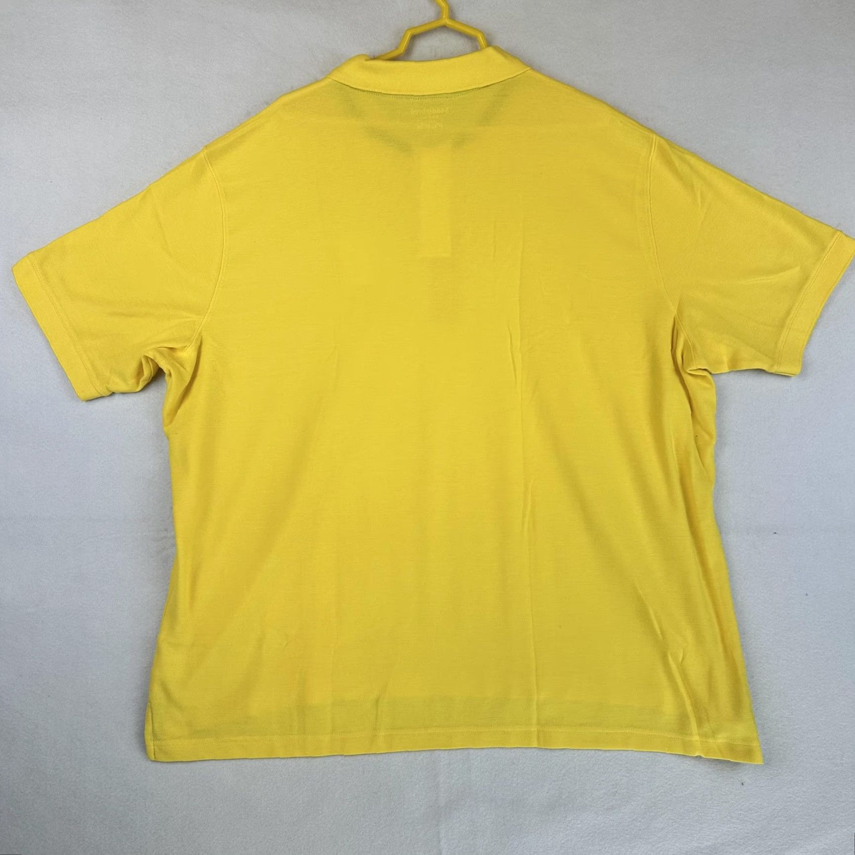 Vintage Saddlebred Polo Shirt Mens 3XL Yellow Big & Tall Comfort Flex UPF 15 Stretch Shirt Mens Size US XXL / EU 58 / 5 - 7 Thumbnail