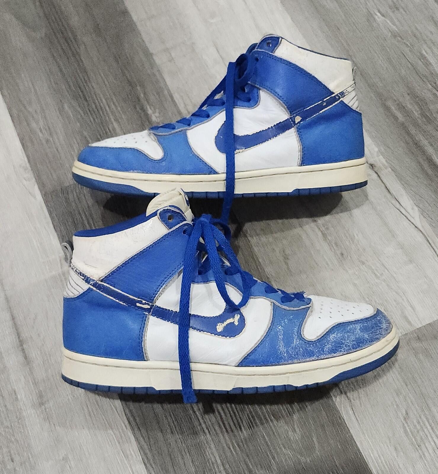 Nike Vintage 1999 Nike Dunk High Kentucky Blue White Mens 10 Size US 10 / EU 43 - 1 Thumbnail