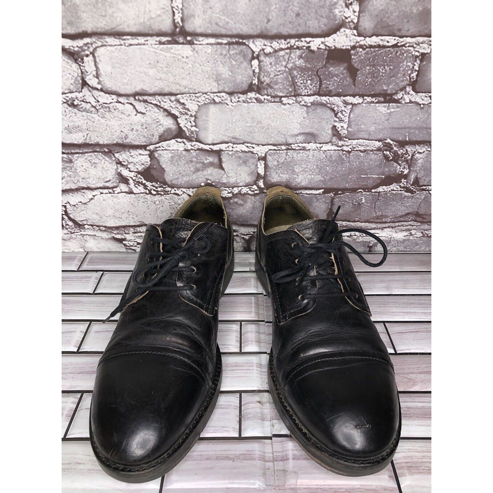 Fly London Fly London Black Leather Cap Toe Comfort Lace Up Oxfords Sho Size US 10 / EU 43 - 19 Thumbnail