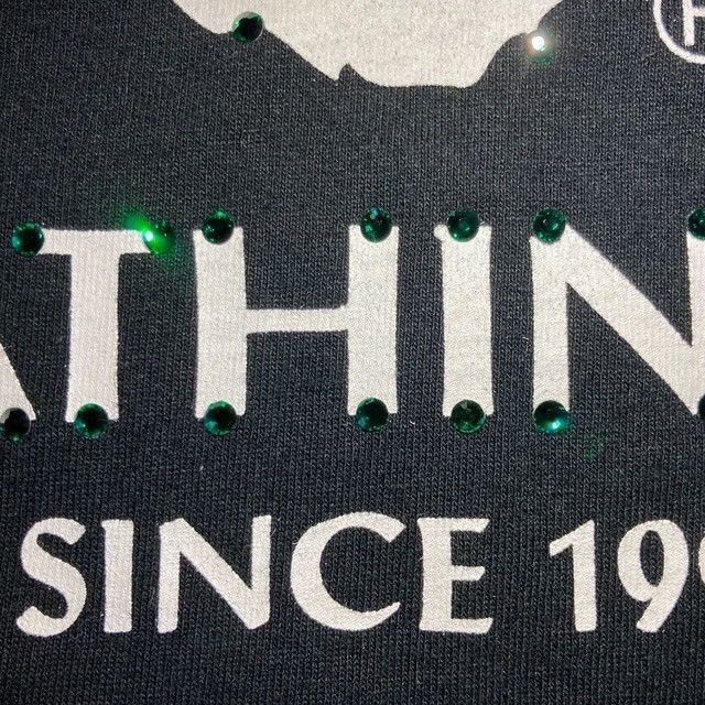 Bape × Swarovski Green Swarovski BAPE logo T-shirt a bathing ape Size US M / EU 48-50 / 2 - 4 Thumbnail