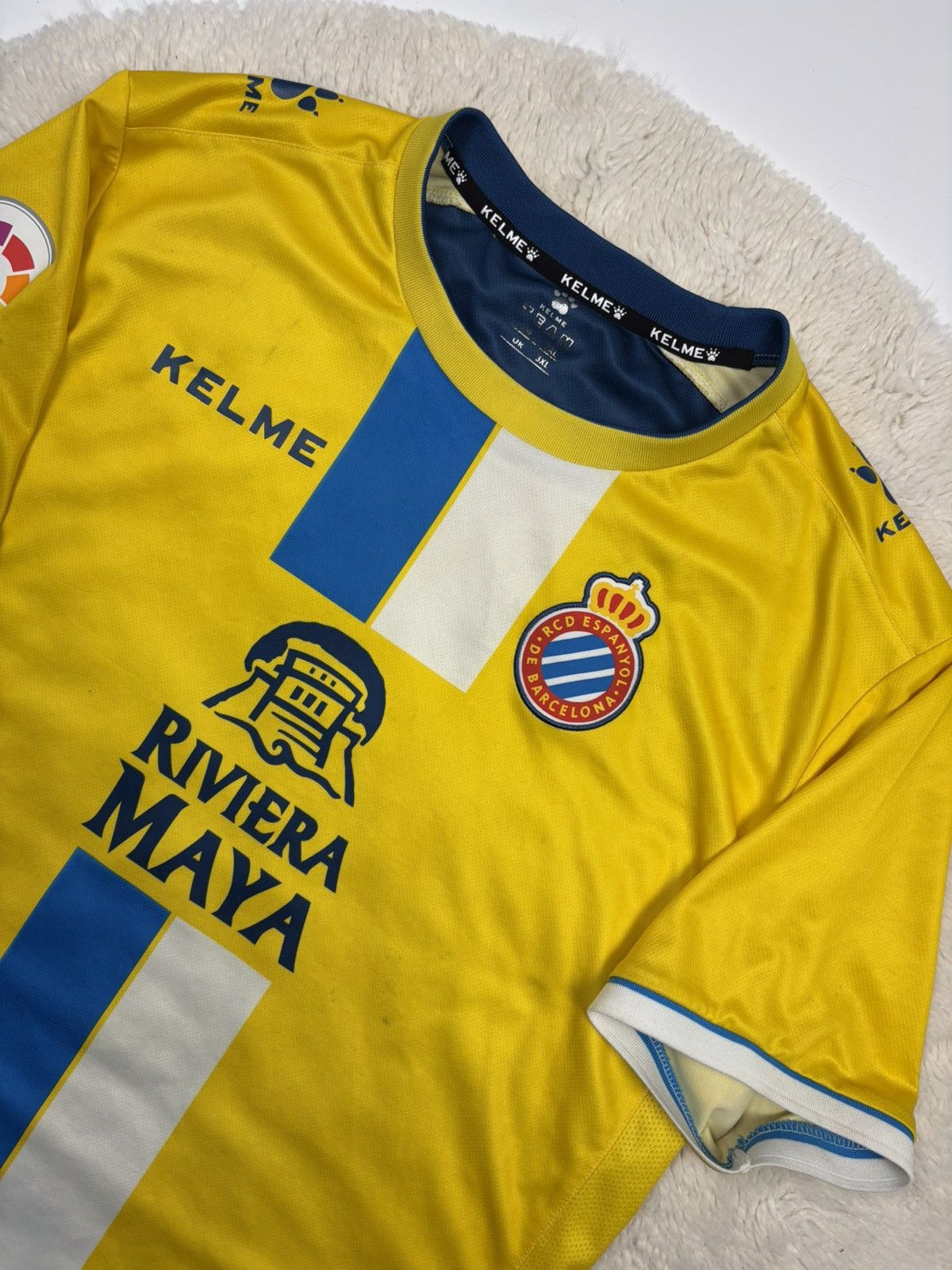 Other Kelme RCD Espanyol 18/19 Third Kit Soccer Jersey Rare Shirt Size US XL / EU 56 / 4 - 2 Thumbnail