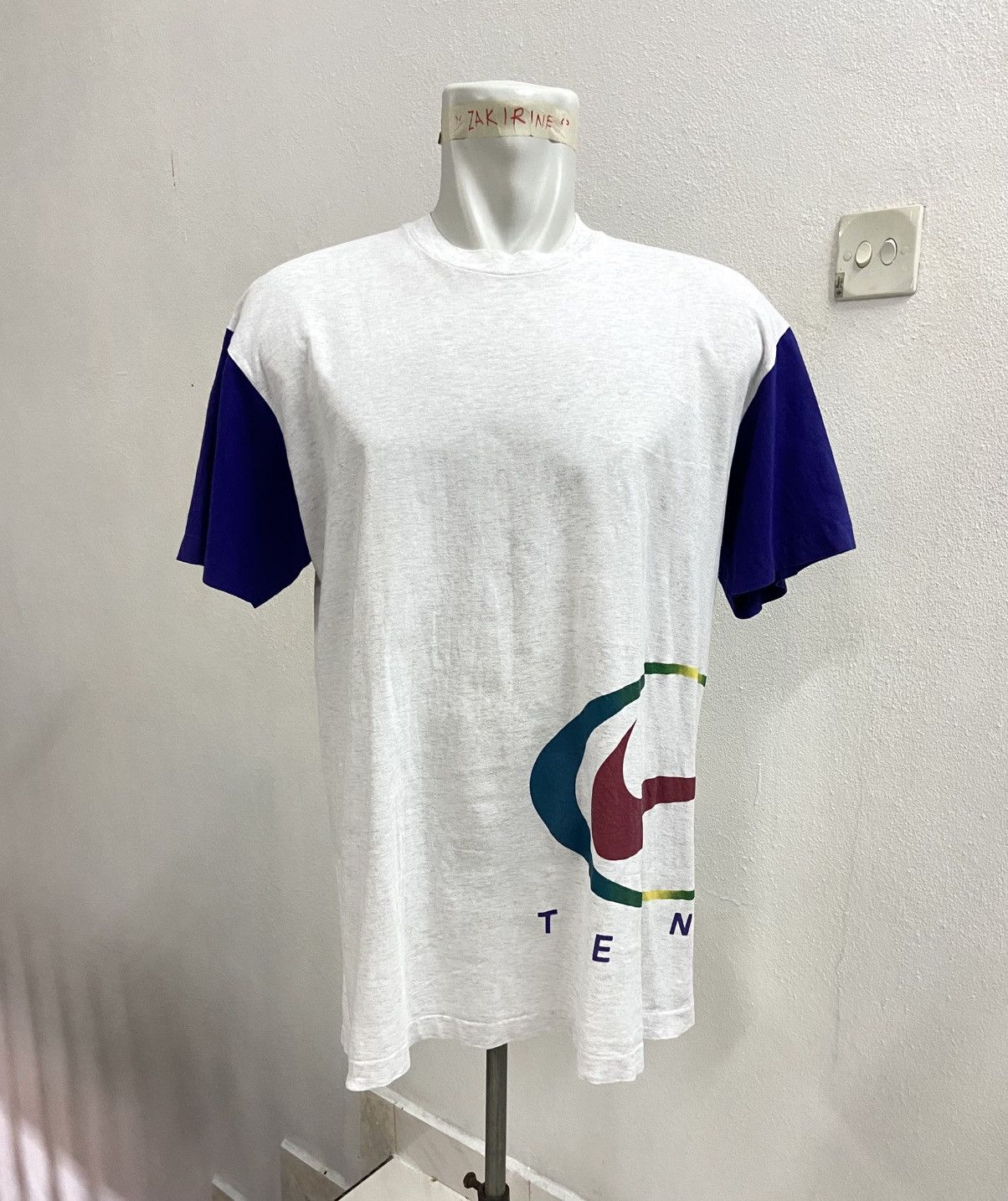 Nike VINTAGE 90s NIKE TENNIS TEE Size US XL / EU 56 / 4 - 3 Thumbnail