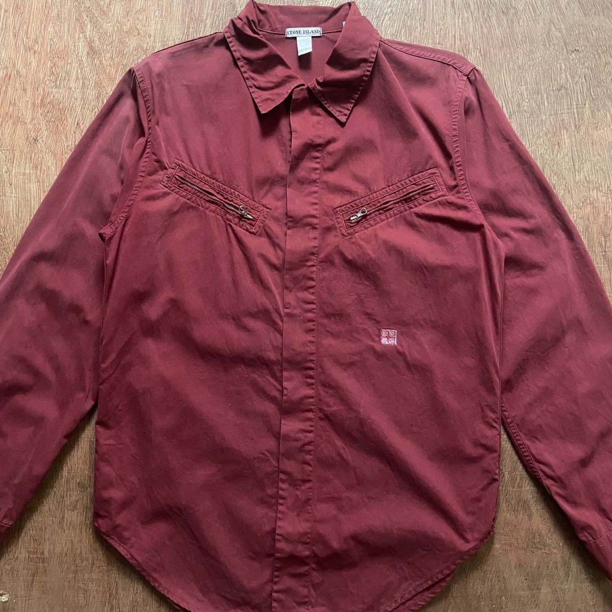 Stone Island Vintage Faded Stone Island Button Up Shirt Size US S / EU 44-46 / 1 - 2 Thumbnail