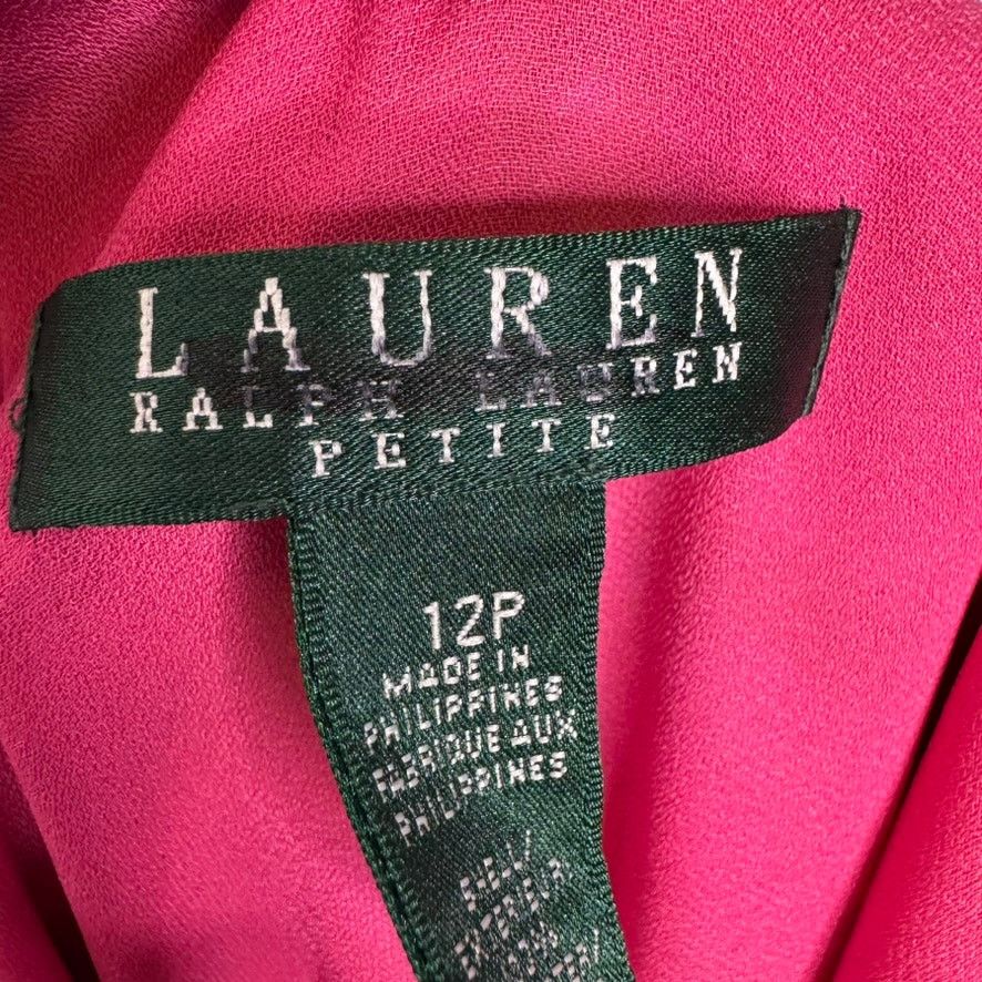 Lauren Ralph Lauren Lauren Ralph Lauren Petite Tropical Floral Flounce Dress 12P Size XL / US 12-14 / IT 48-50 - 6 Thumbnail
