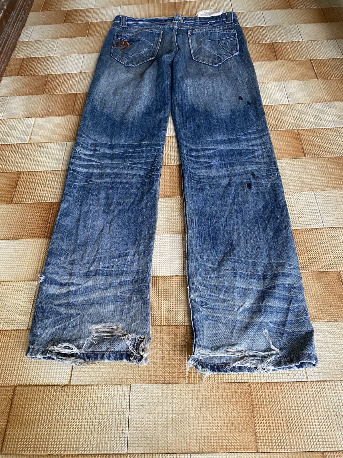 If Six Was Nine × PPFM × Vintage Vintage back straight cut denim Size US 33 - 4 Thumbnail