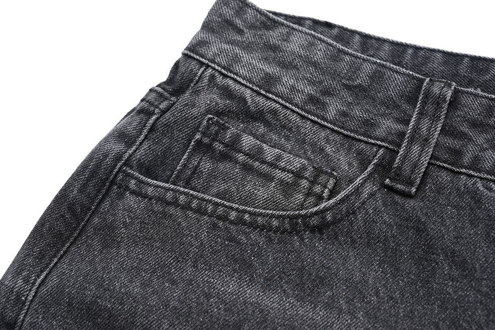 Japanese Brand × Jean Washed straight men's metal loose ripped denim shorts y2k Size US 32 / EU 48 - 3 Thumbnail