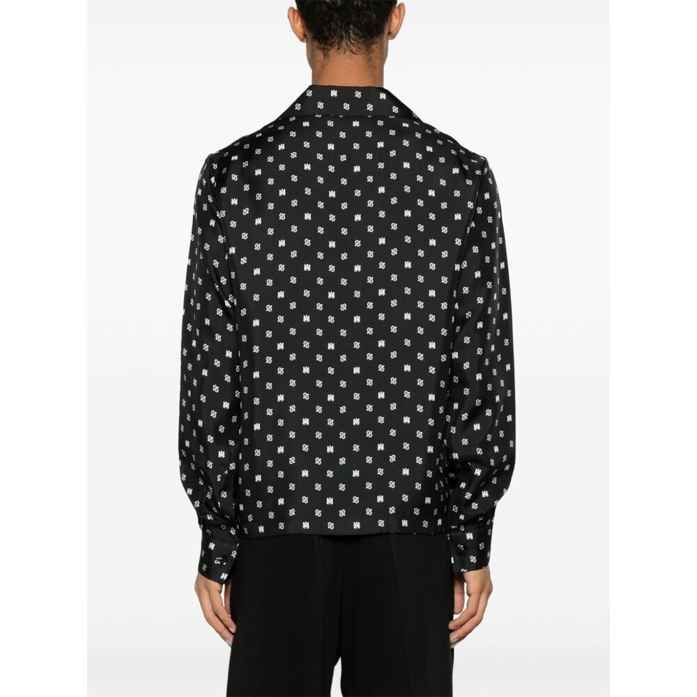 Amiri o1s1wg110625 Ma Paisley Silk Shirt in Black Size US XL / EU 56 / 4 - 2 Thumbnail