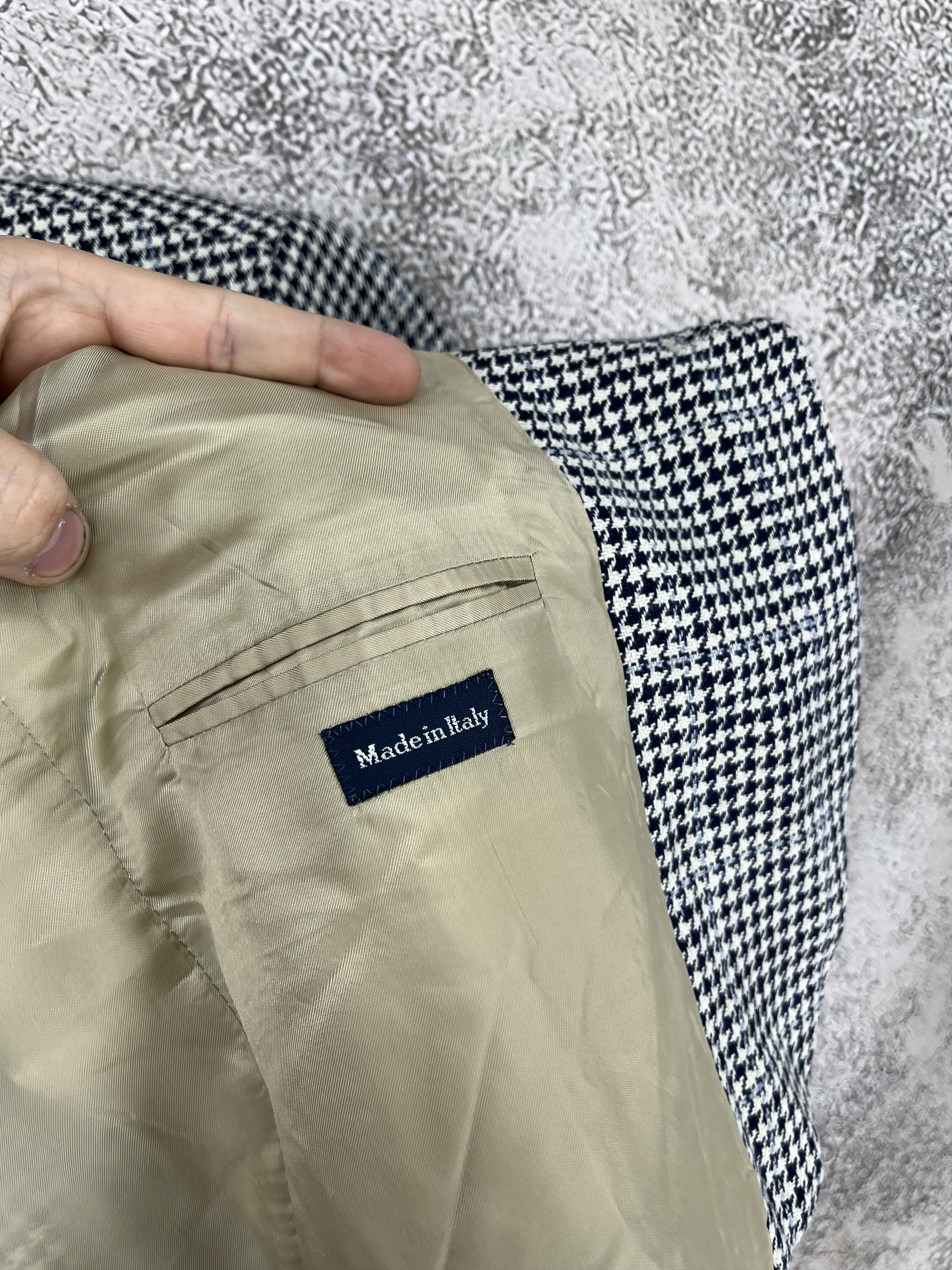 Polo Ralph Lauren POLO RALPH LAUREN Herringbone Blazer Jacket Made in Italy Size 44R - 9 Thumbnail