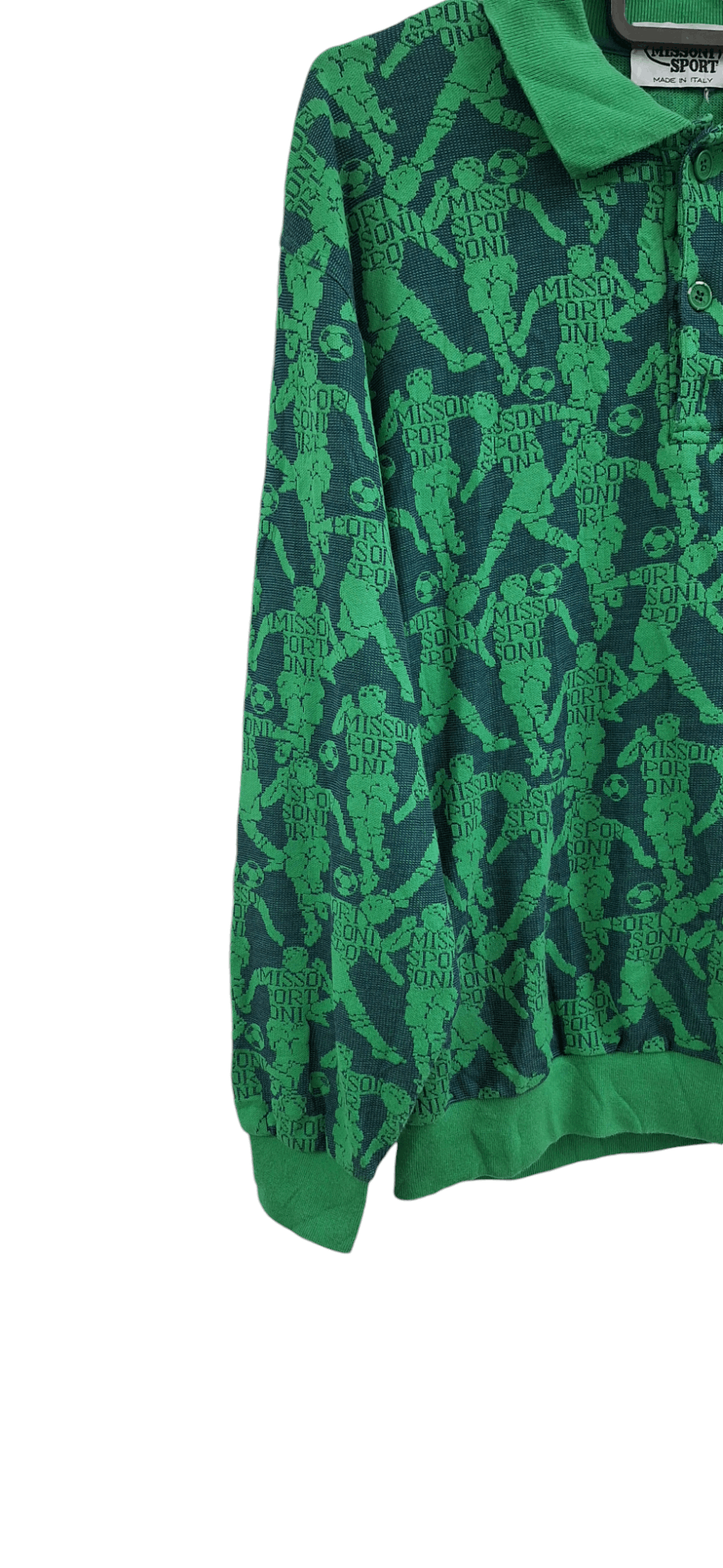 Missoni Rare Vintage Missoni Sport Fullprint Half Button Sweatshirt Size US XS / EU 42 / 0 - 5 Thumbnail