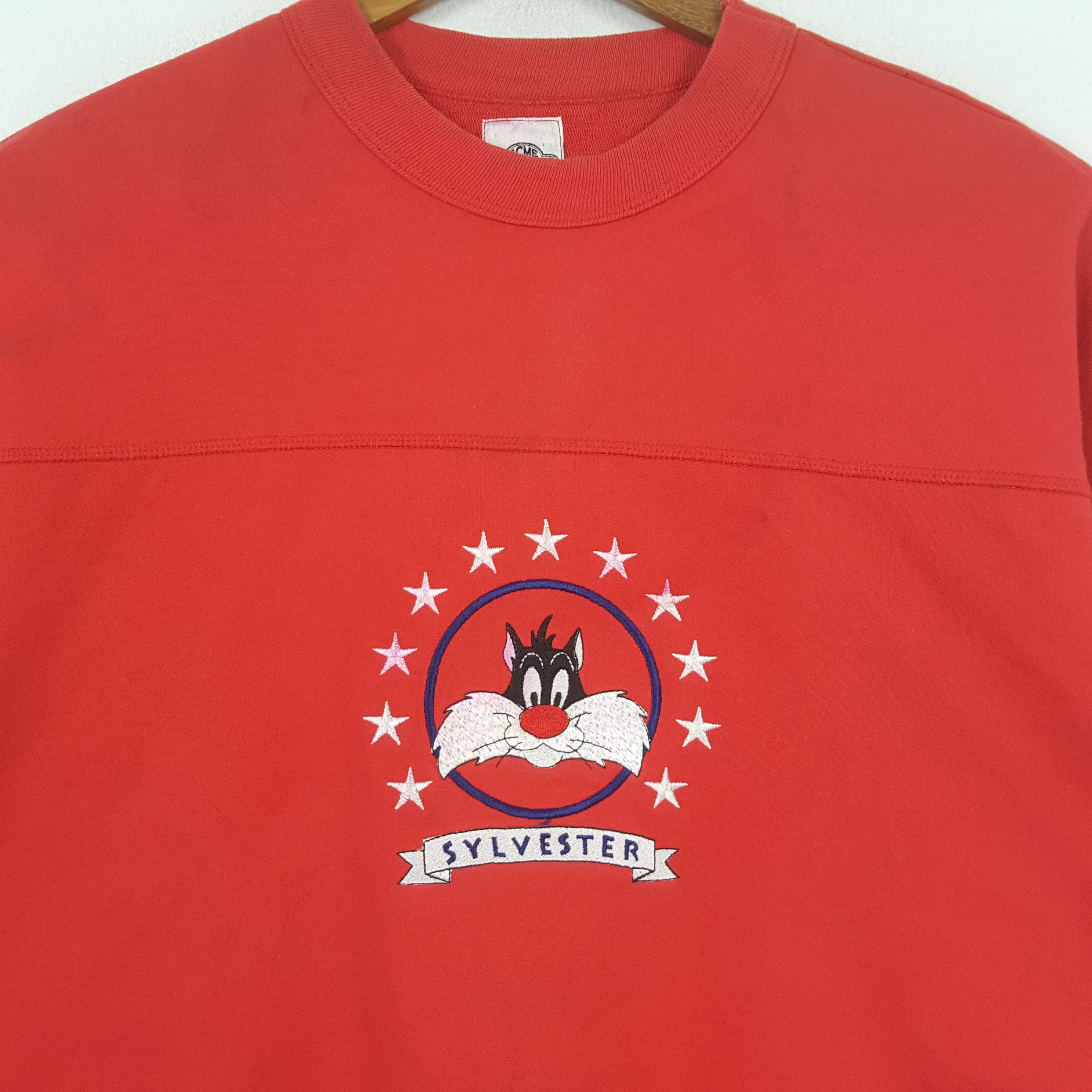 Acme Clothing × Cartoon Network × Vintage Vintage Sylvester Acme Clothing Disney's Sweatshirt C286N21 Size US L / EU 52-54 / 3 - 2 Thumbnail