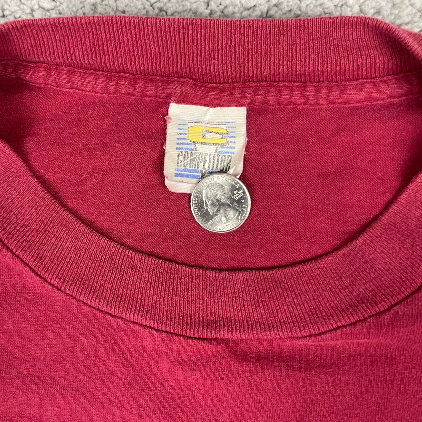 Vintage VINTAGE Miami Tshirt Mens Large Red Beach Single Stitch Art Tee Adult Shirt Size US L / EU 52-54 / 3 - 5 Thumbnail