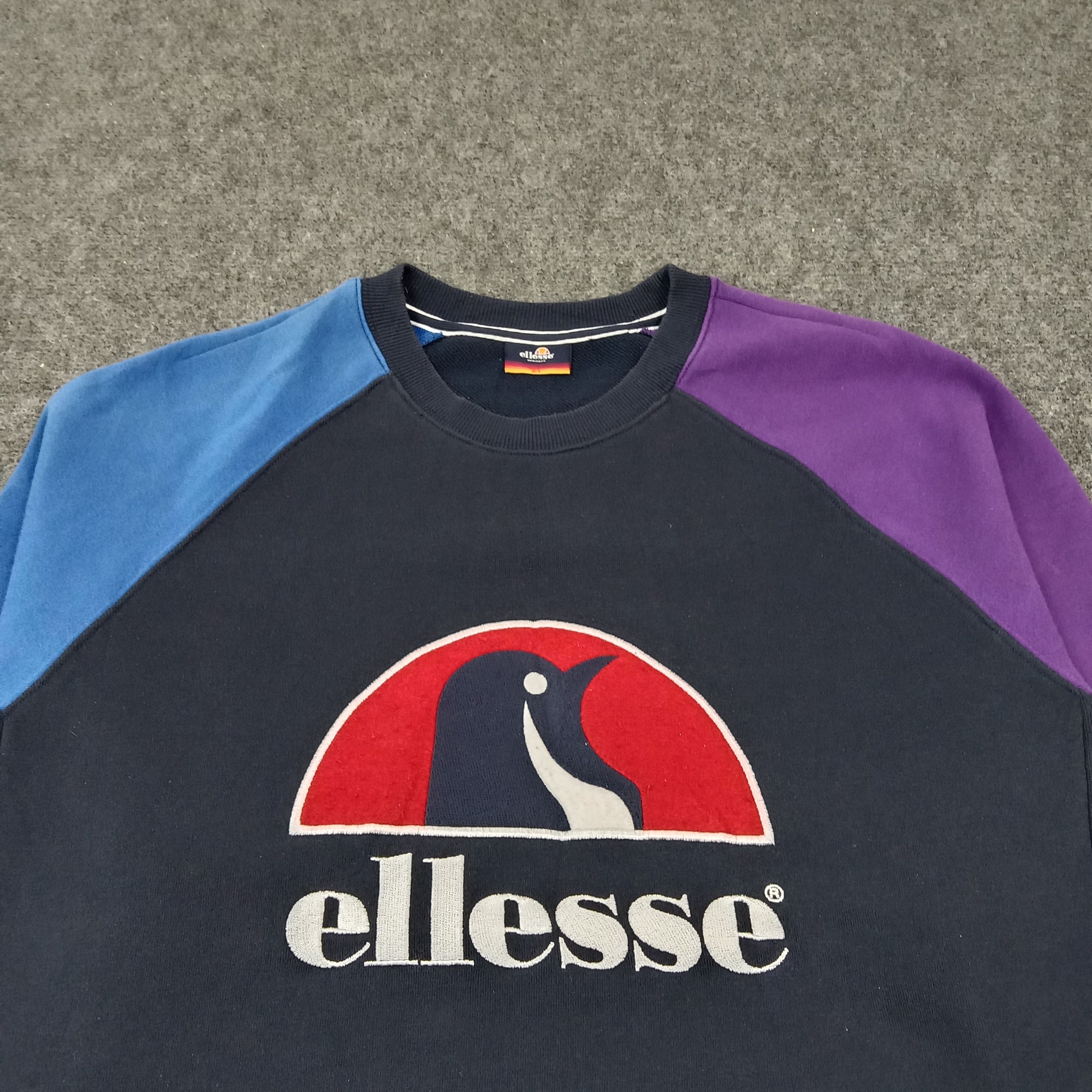 Ellesse Ellesse Italian Sportwear Raglan Sweatshirt C263N3 Size US L / EU 52-54 / 3 - 2 Thumbnail