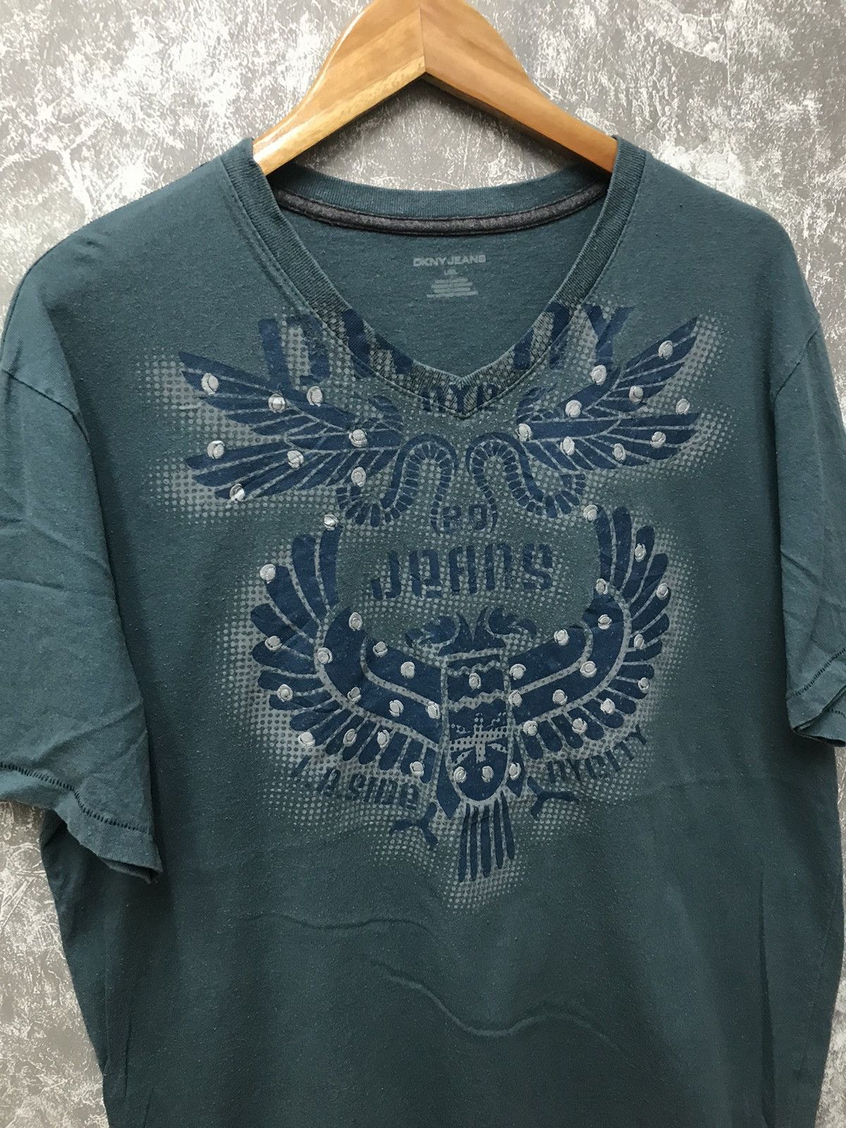 Affliction × DKNY × Southpole DKNK Jeans Affliction Wing Y2K Graphic Tee Size US L / EU 52-54 / 3 - 3 Thumbnail